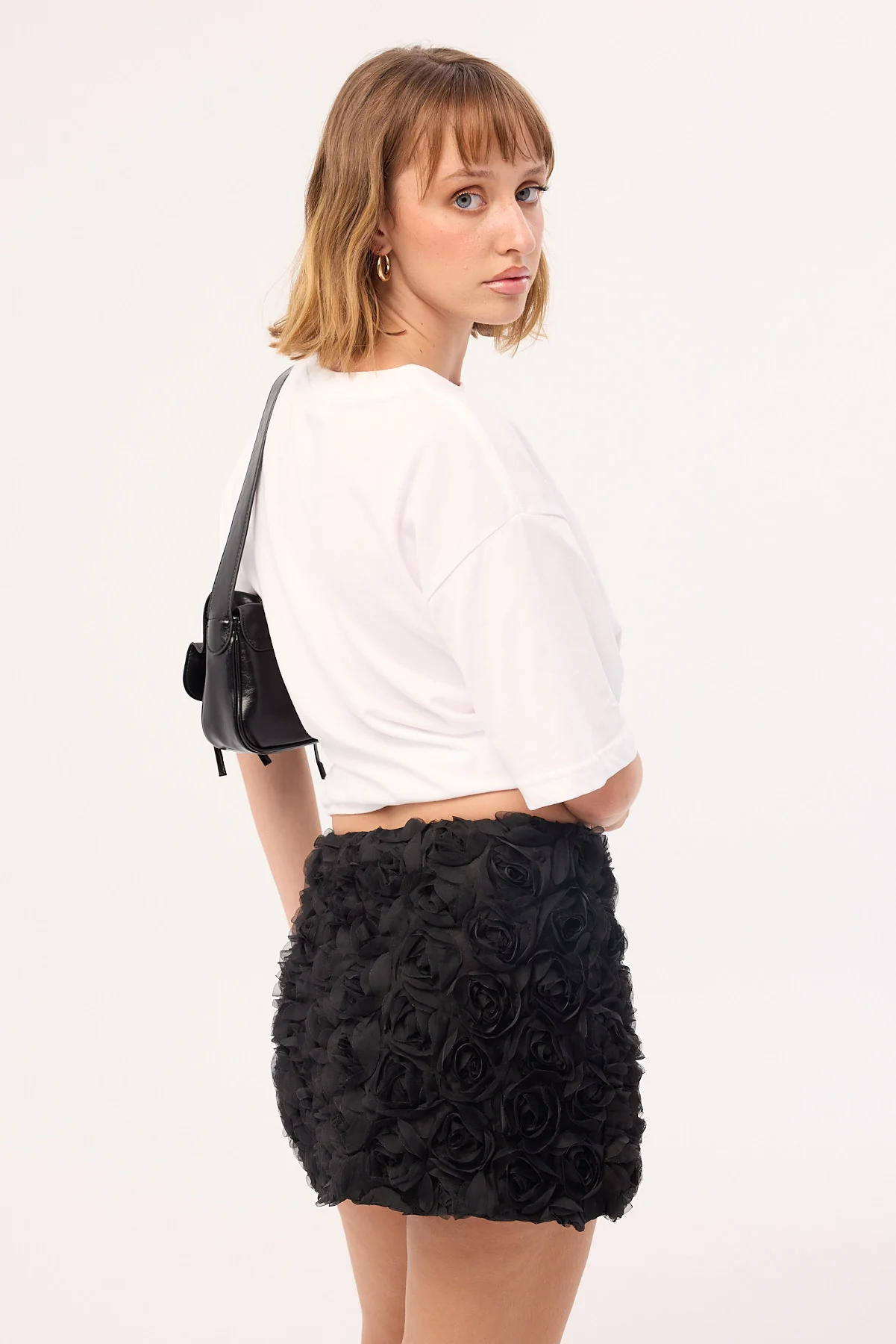 Perfect Stranger Rosie Rose Mini Skirt Black - Image 5