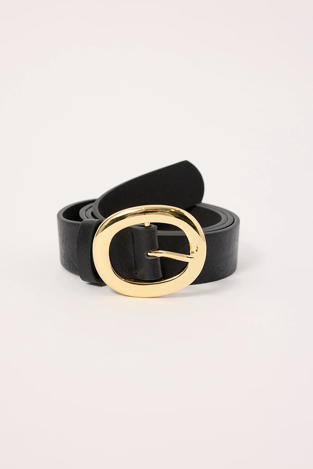 Perfect Stranger Round Buckle Belt Black - Image 2