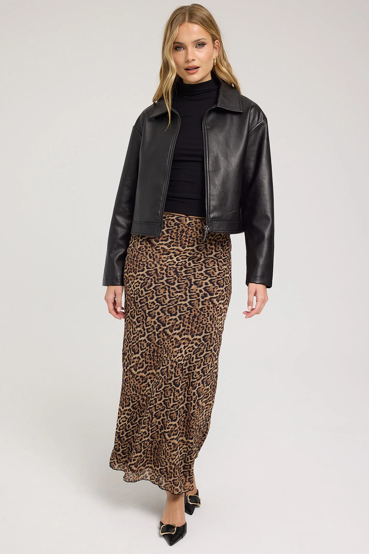 Perfect Stranger Serengeti Leopard Maxi Skirt Leopard - Image 3