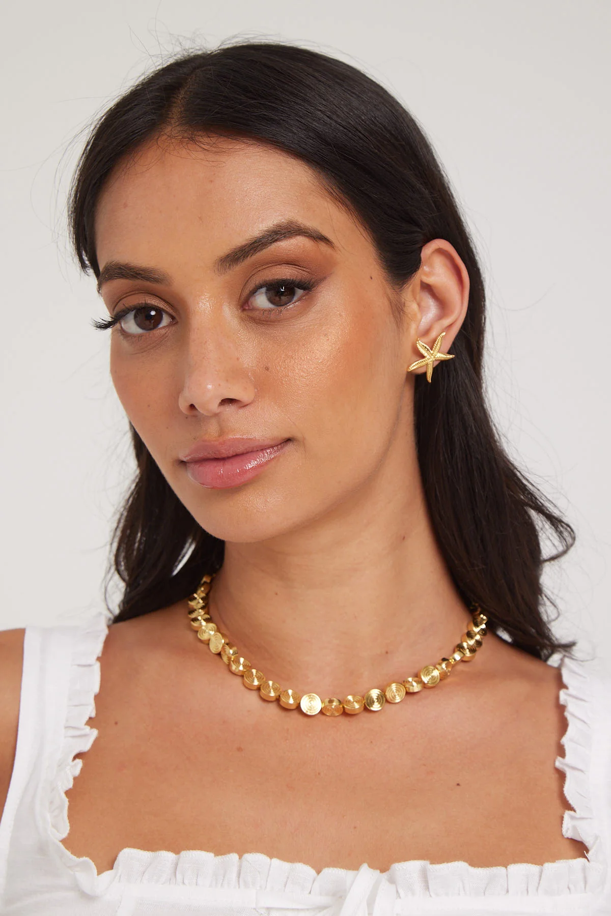 Perfect Stranger Starfish Stud Earring 18k Gold Plated Gold - Image 3