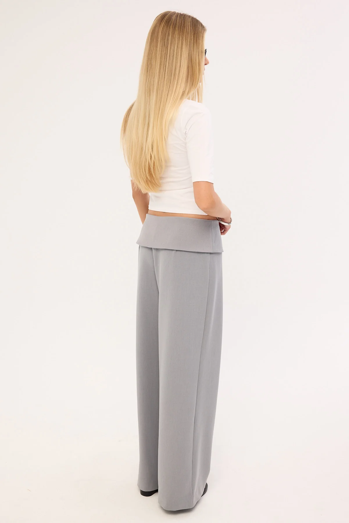 Perfect Stranger Vaila Fold Over Pant Grey - Image 6