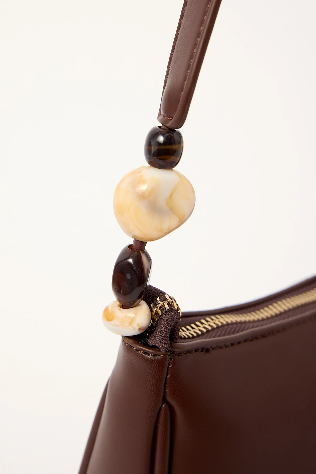 Perfect Stranger Zeya Beaded Shoulder Bag Brown - Image 4