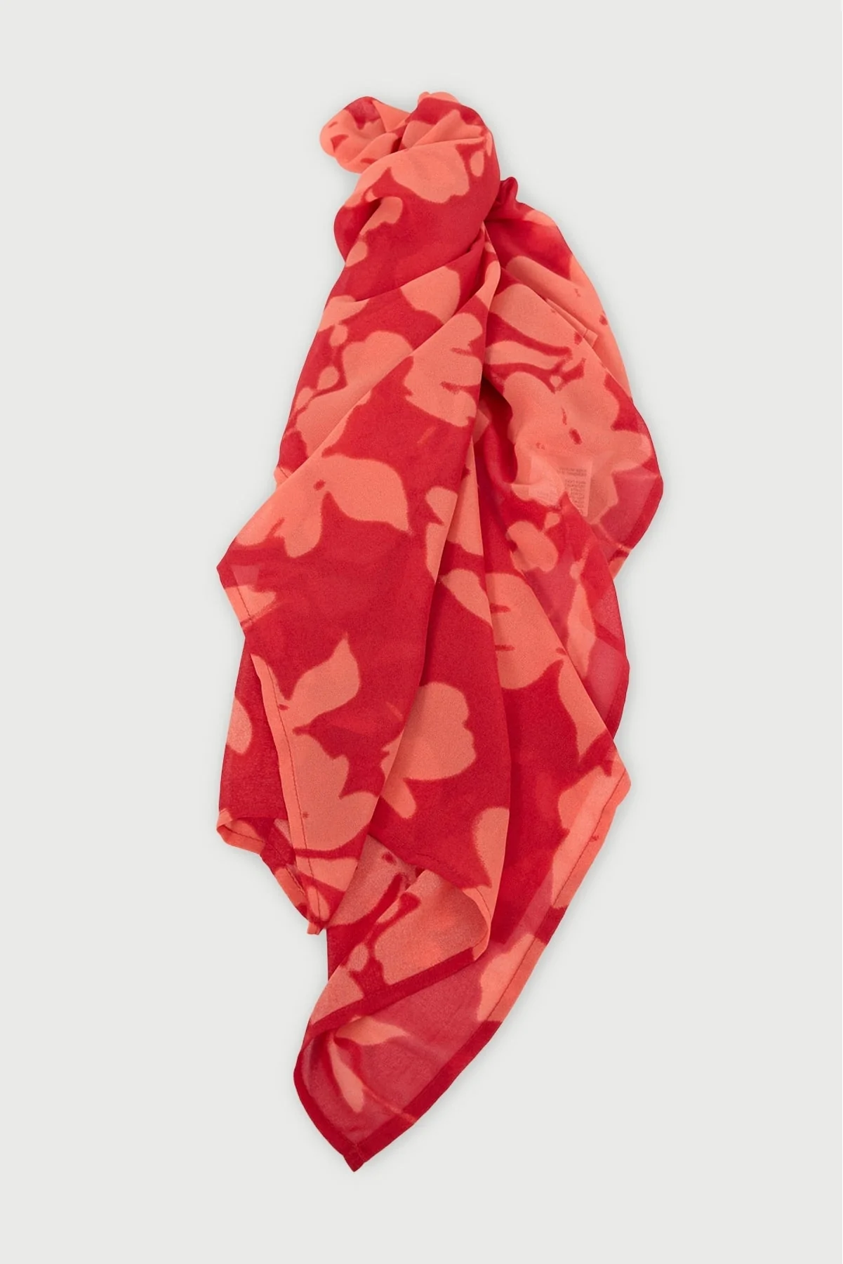 Perfect Stranger Zinna Scarf Red Print - Image 2