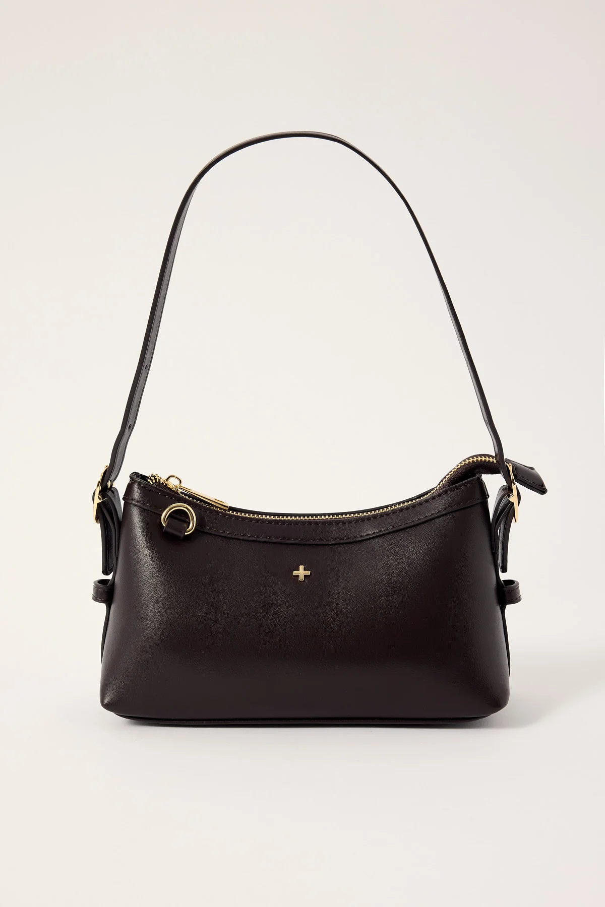 Peta + Jain AVRIL MINI SHOULDER BAG CHOC SMOOTH