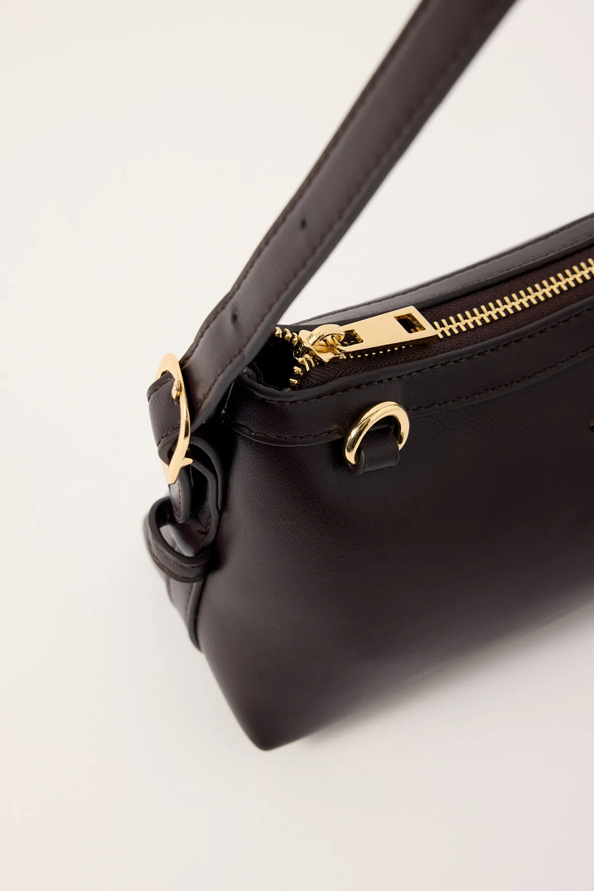 Peta + Jain AVRIL MINI SHOULDER BAG CHOC SMOOTH - Image 2