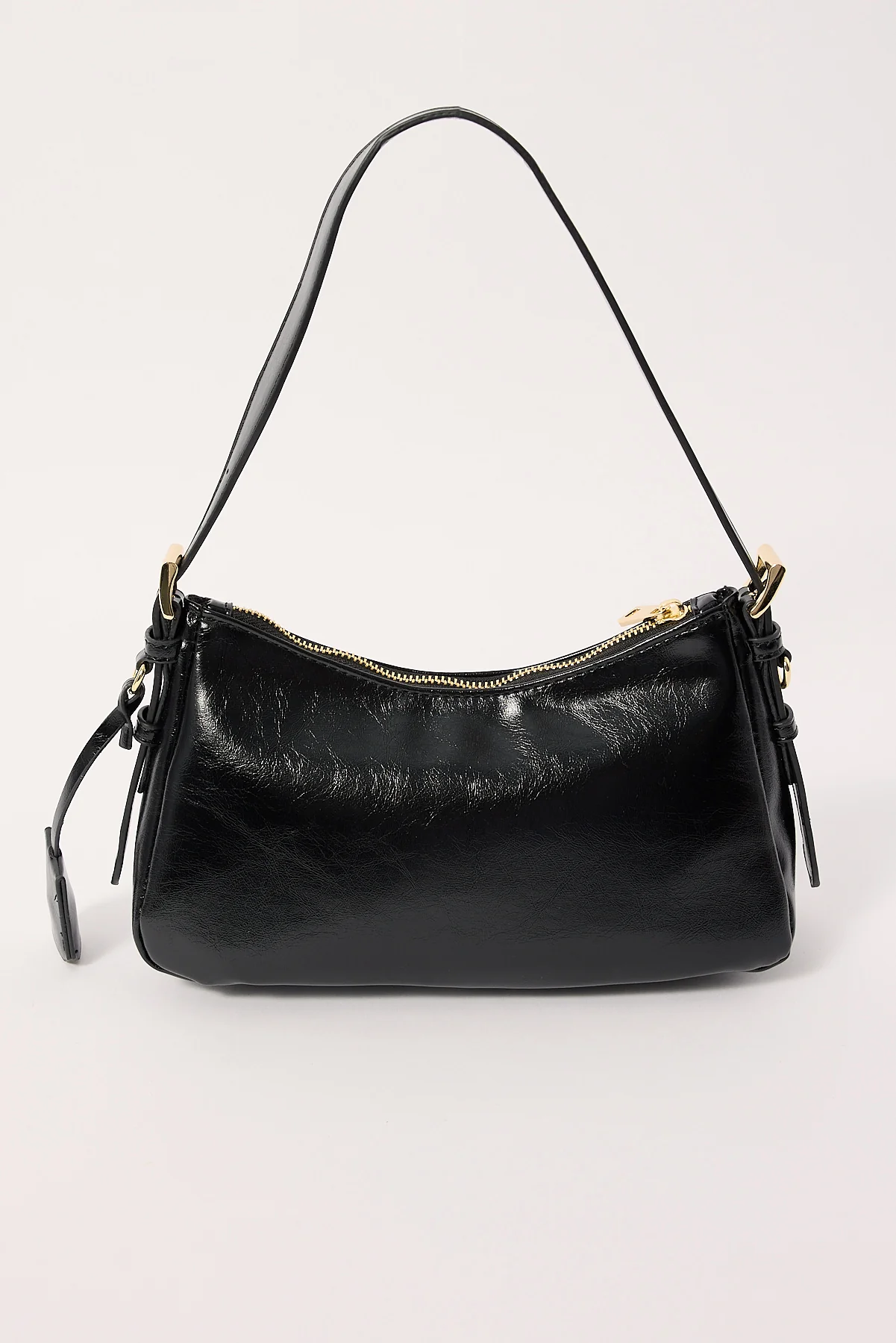 Peta + Jain Brody Shoulder Bag Black Crinkle/Gold - Image 4