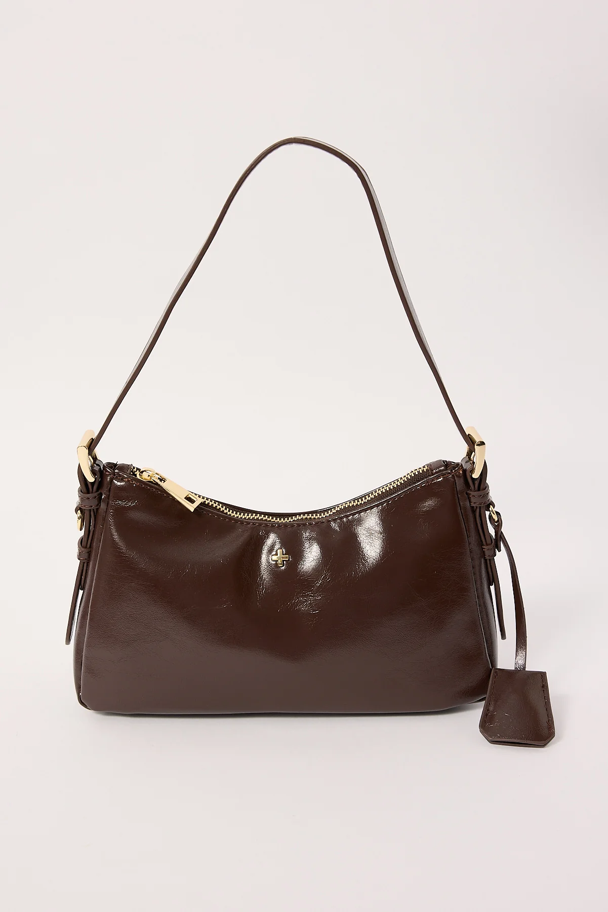 Peta + Jain Brody Shoulder Bag Choc Crinkle/Gold