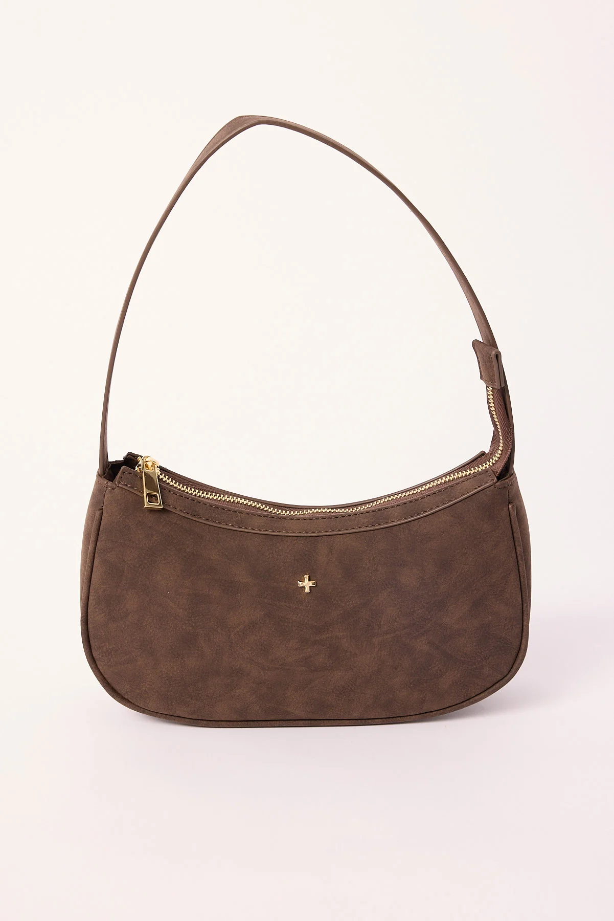 Peta + Jain Dixie Chocolate Suede PU/Gold