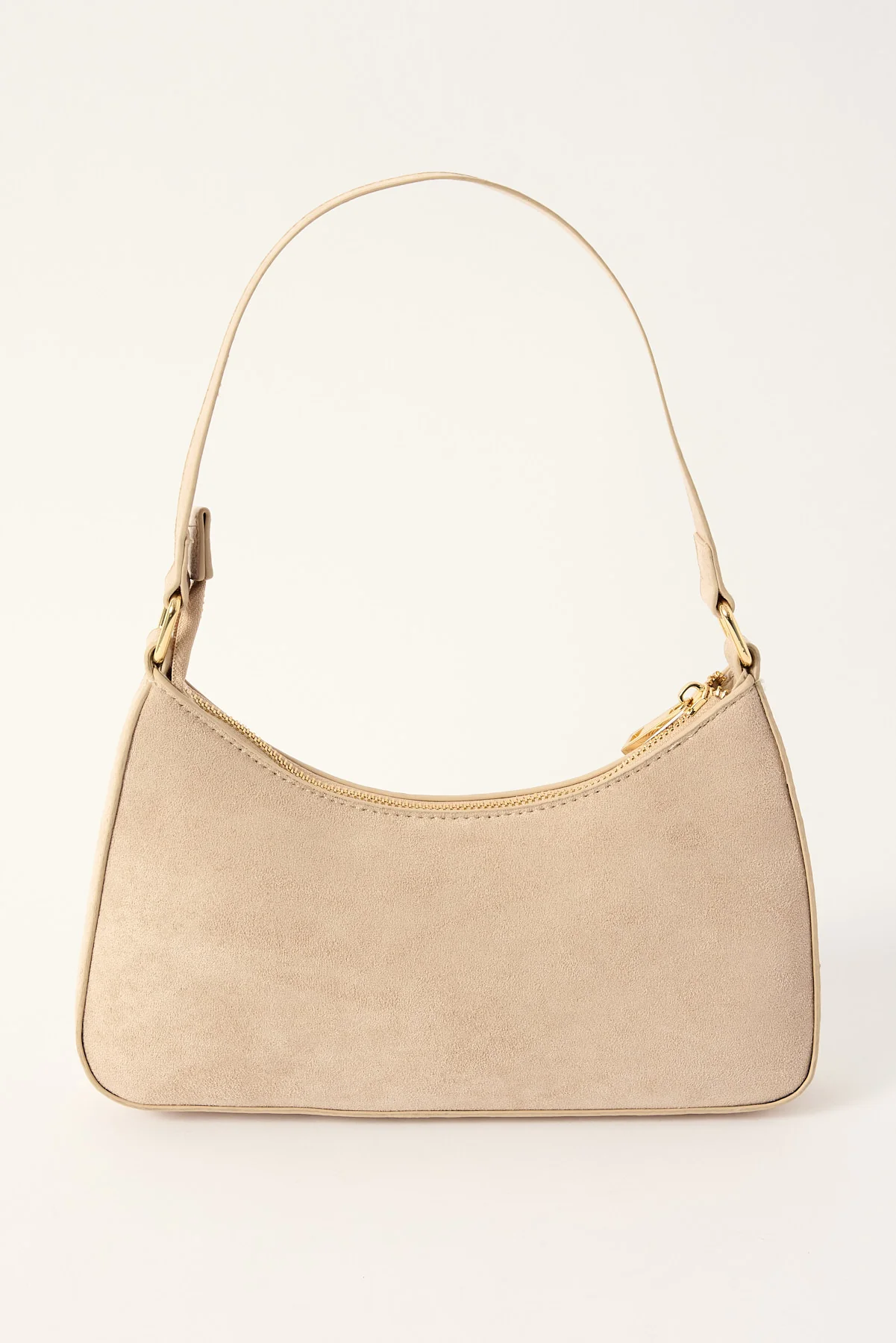 Peta + Jain Josee Almond Suede Shoulder Bag Almond Suede - Image 2