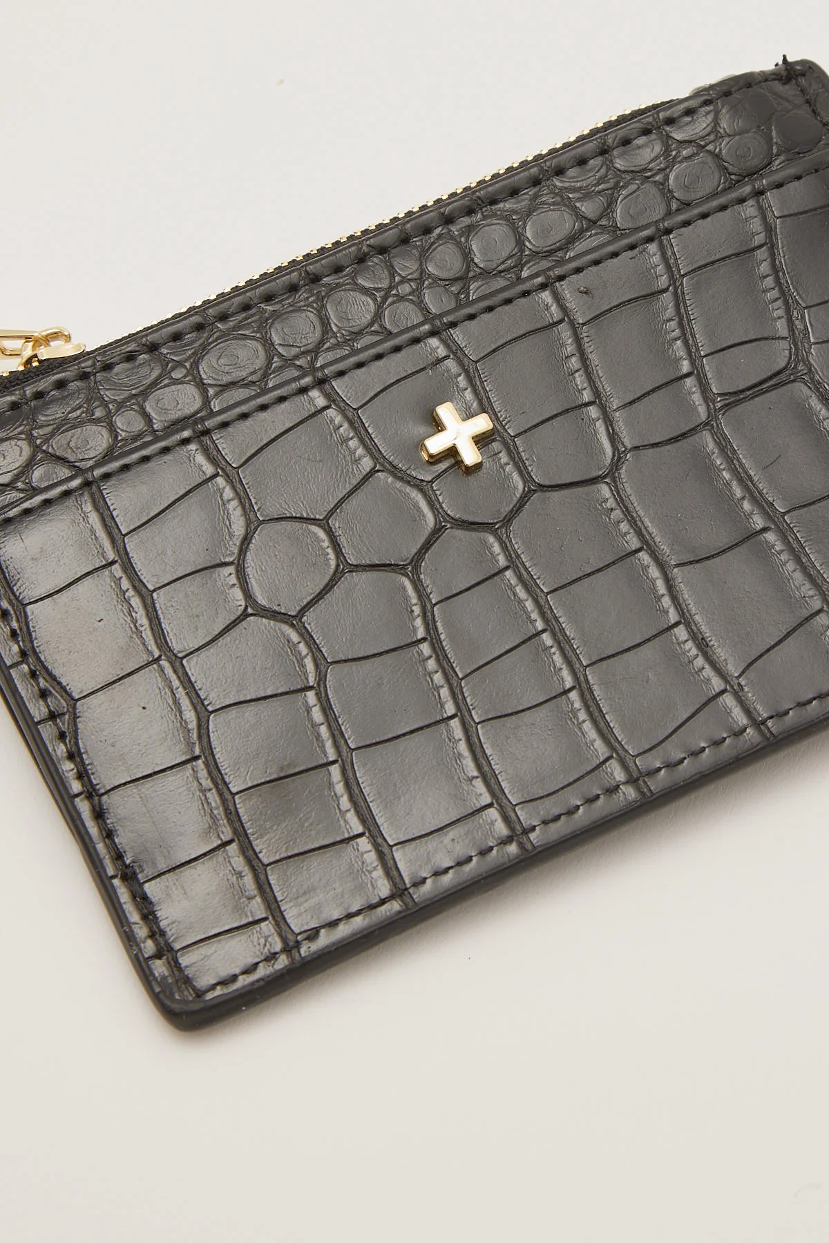Peta + Jain Kiera Black Croc/Gold - Image 2