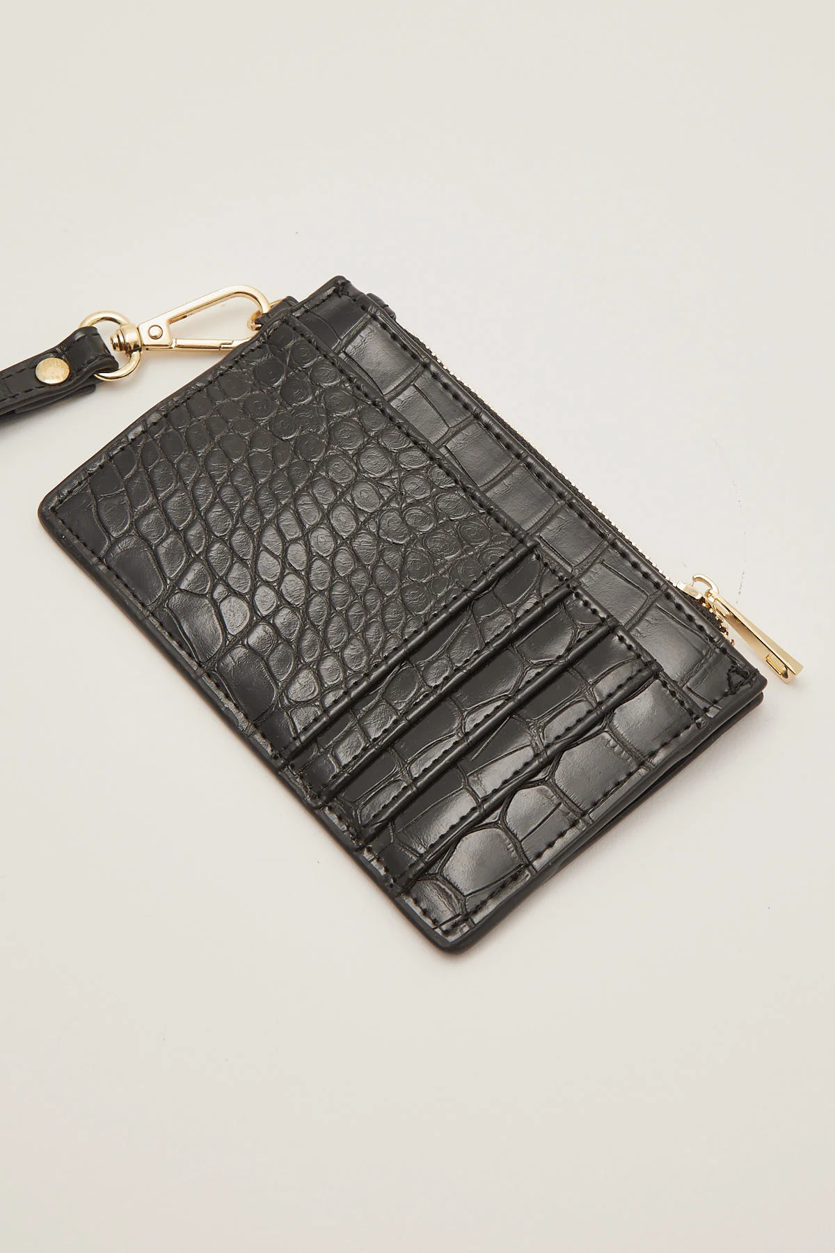 Peta + Jain Kiera Black Croc/Gold - Image 4