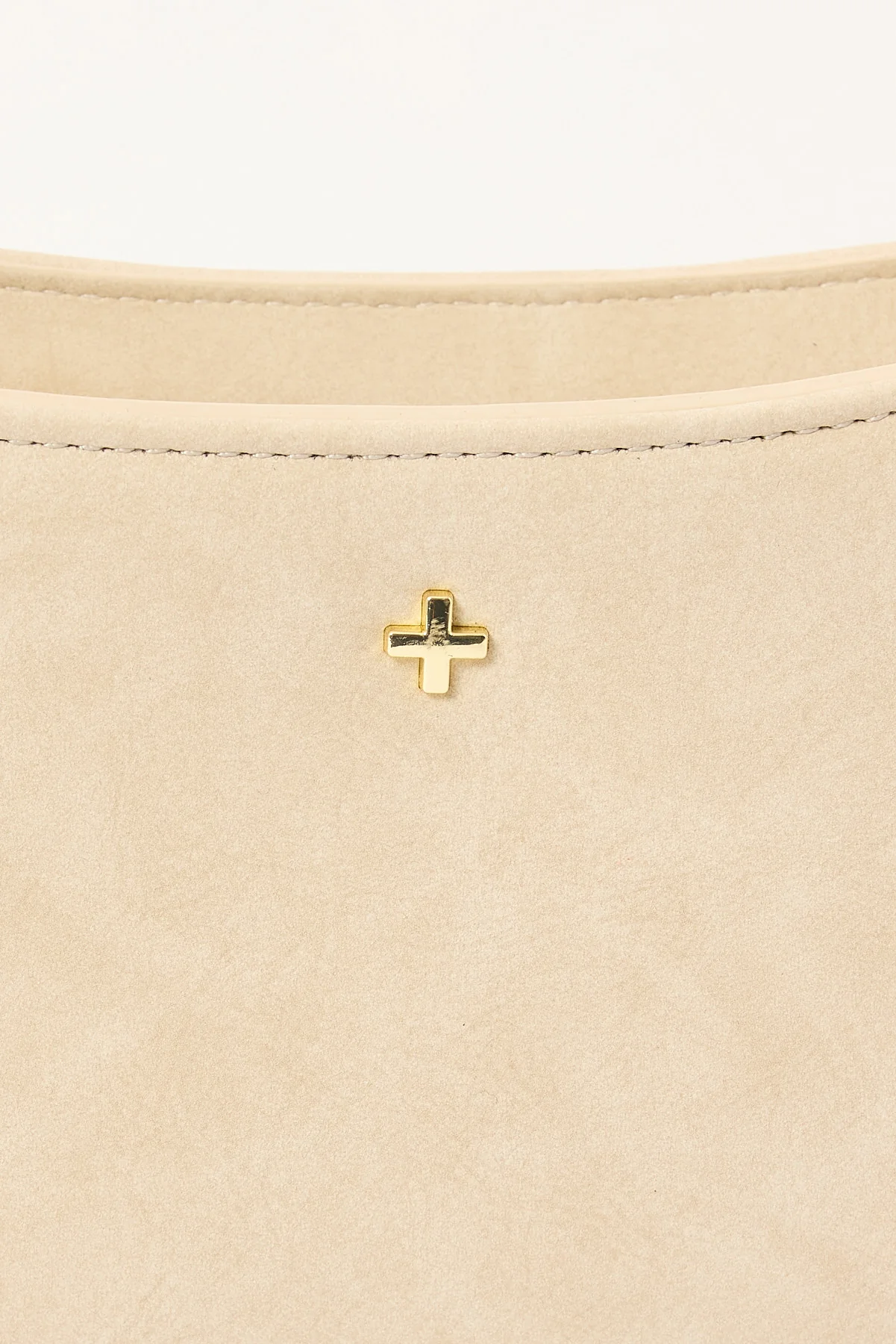 Peta + Jain Lilu Shoulder Bag Beige Suede PU - Image 2