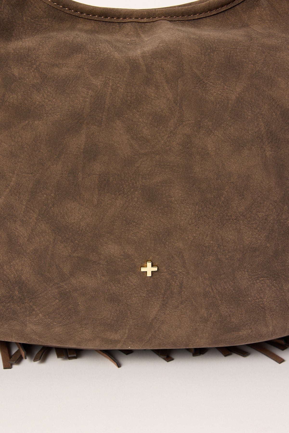 Peta + Jain Moss Brown Suede PU/Gold - Image 4