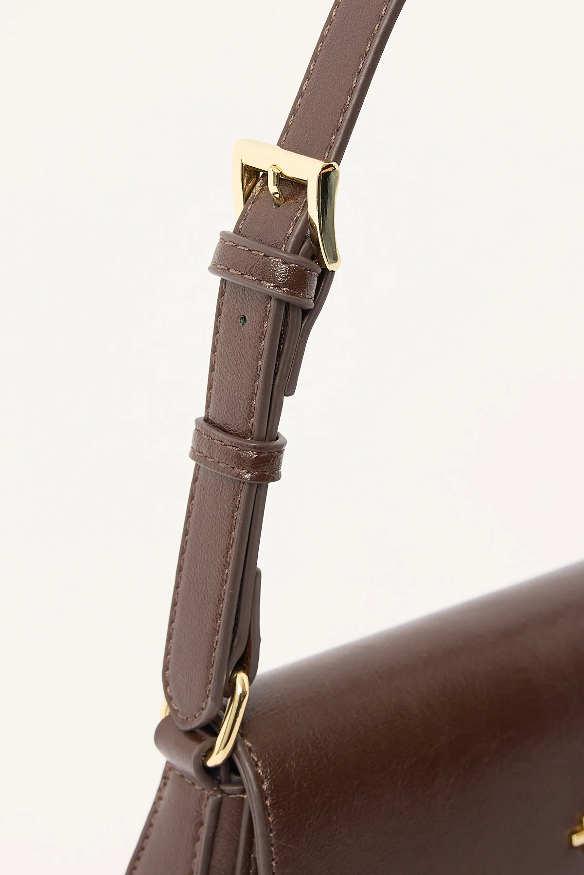 Peta + Jain Nikki Shoulder Bag Choc Crinkle - Image 2