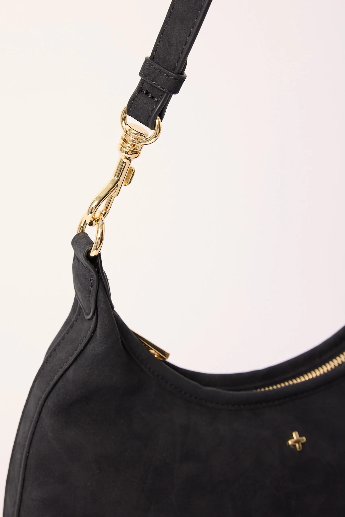 Peta + Jain Peach Black Suede PU/Gold - Image 2
