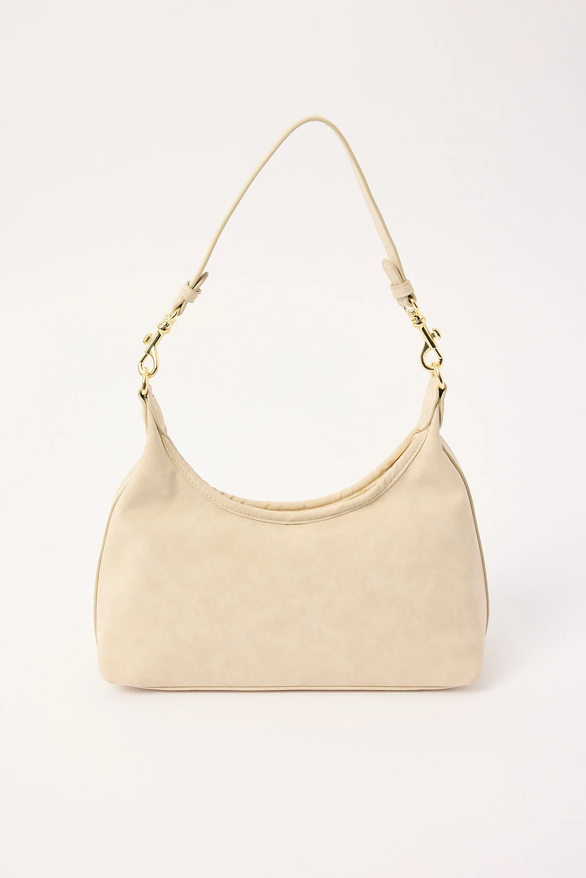 Peta + Jain Peach Shoulder Bag Beige Suede PU - Image 3
