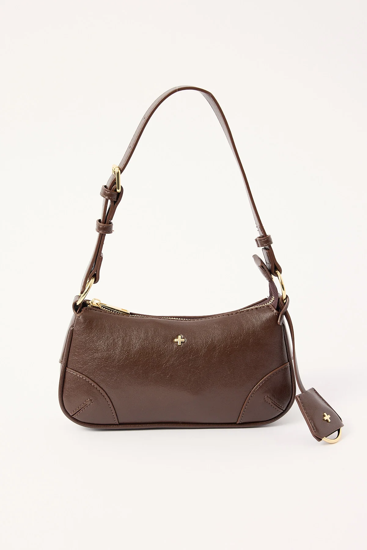 Peta + Jain Regina Shoulder Bag Choc Crinkle