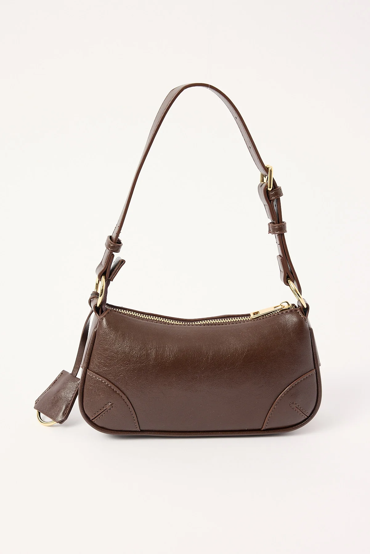 Peta + Jain Regina Shoulder Bag Choc Crinkle - Image 3