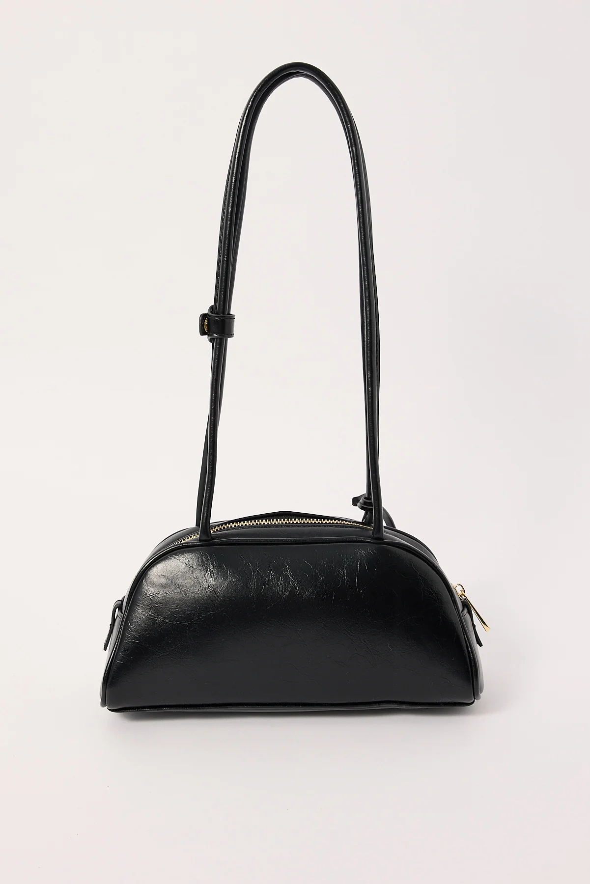 Peta + Jain Rose Shoulder Bag Black Crinkle/Gold - Image 3