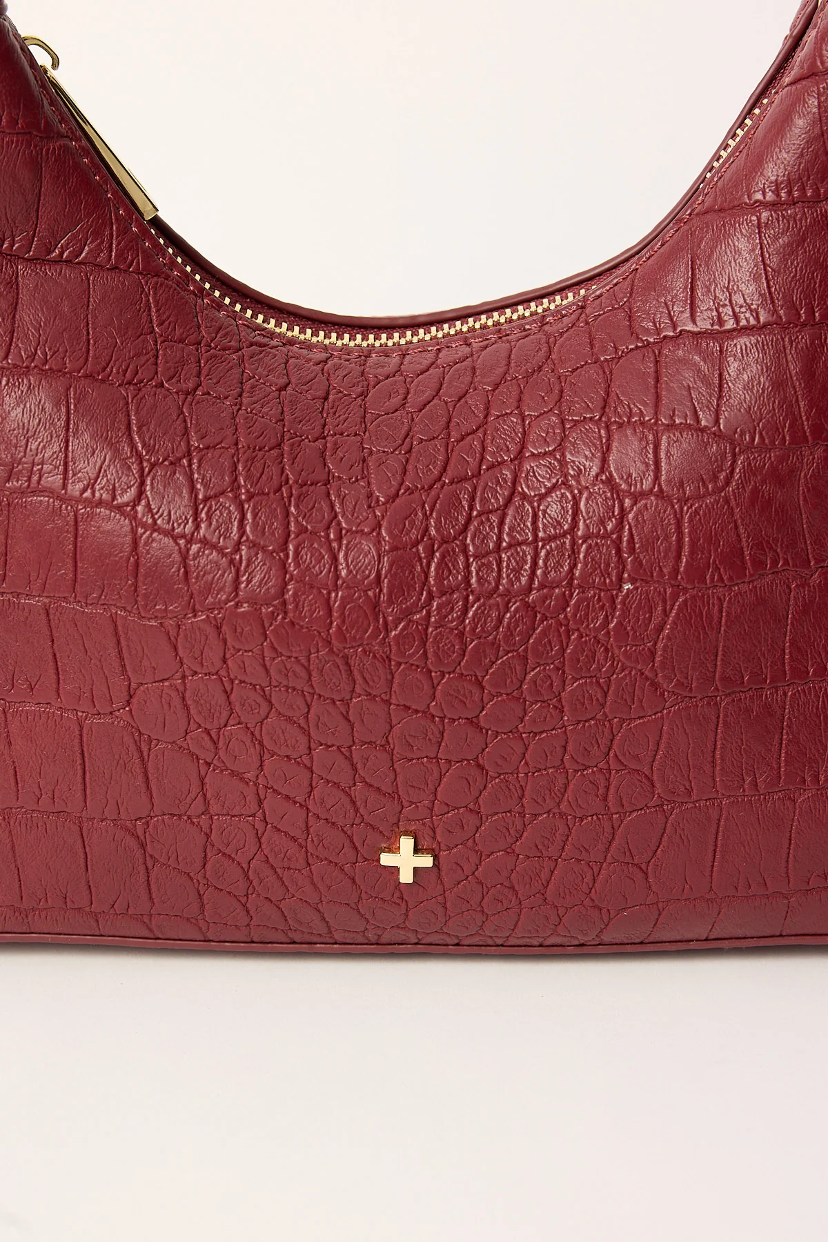 Peta + Jain Sweetie Shoulder Bag Cherry Croc - Image 2