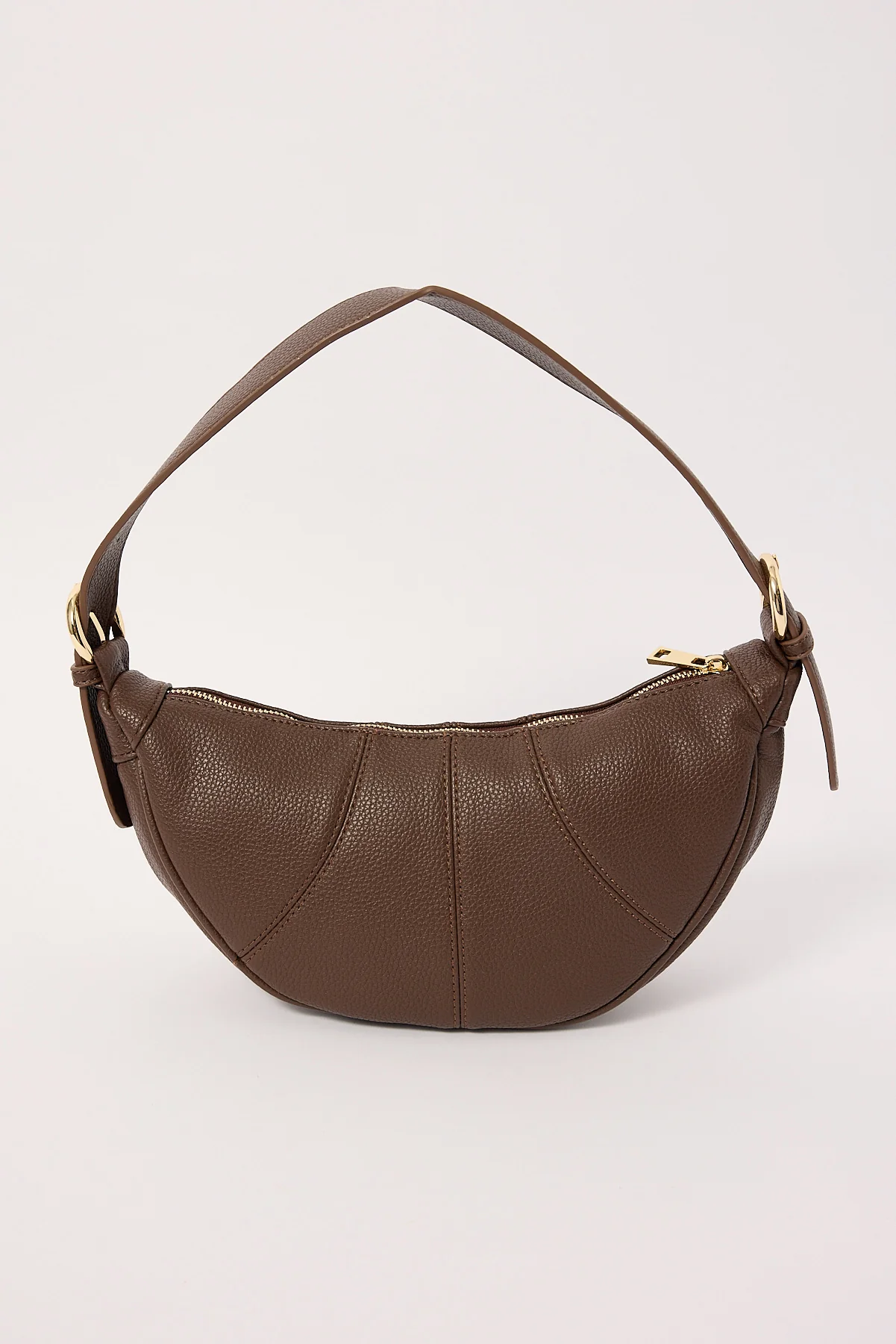 Peta + Jain Tatum Shoulder Bag Choc Pebble/Gold - Image 3