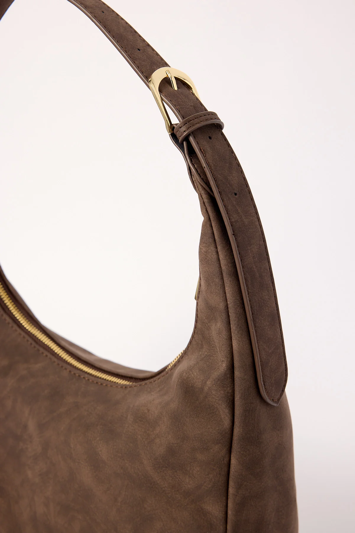 Peta + Jain Tribeca Chocolate Feaux Suede/Gold - Image 3