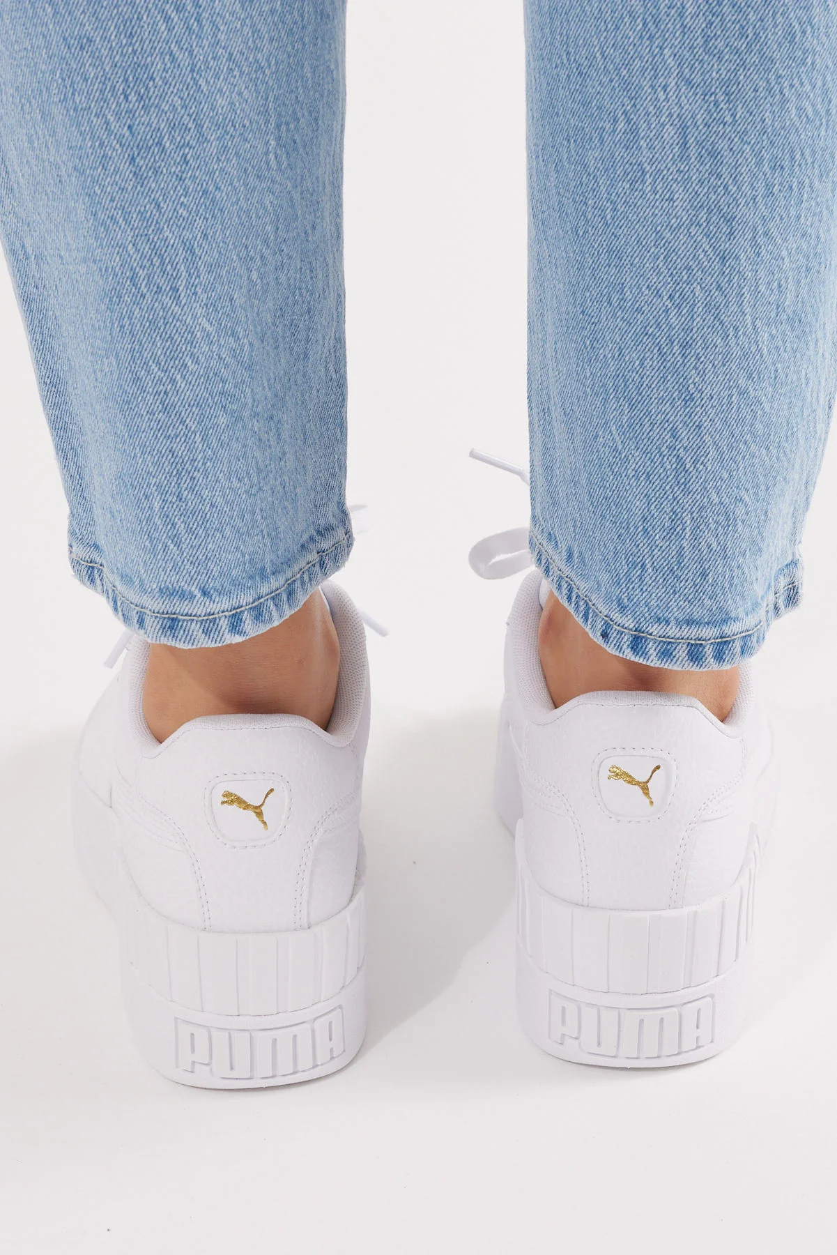Puma Cali Wedge White/White - Image 8
