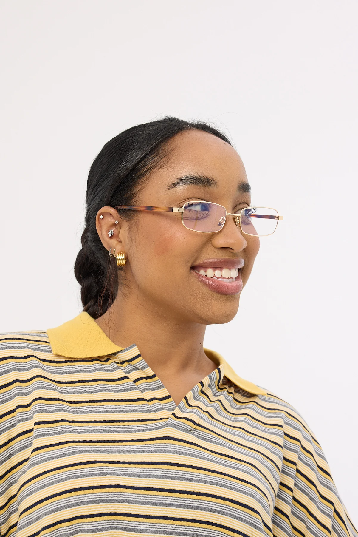 Reality Eyewear Vibes Town Gold/Blue Light Lens - Image 5
