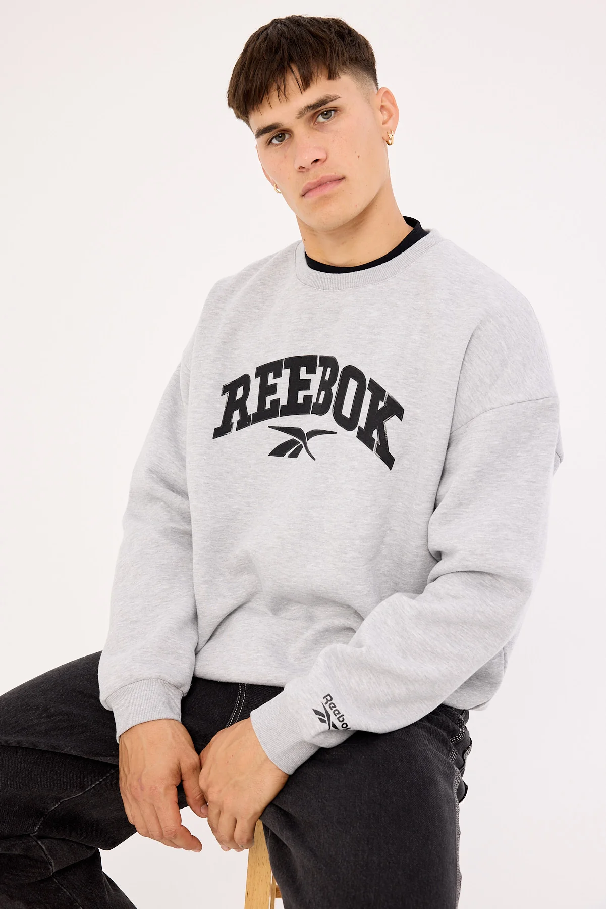 Reebok Cottle Sweatshirt Light Grey Marle