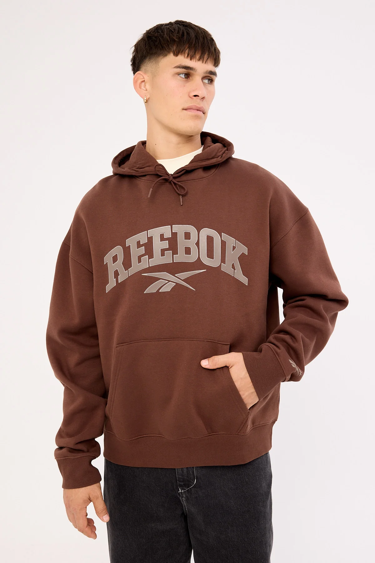 Reebok Ellis Varsity Hoody Campus Brown - Image 3