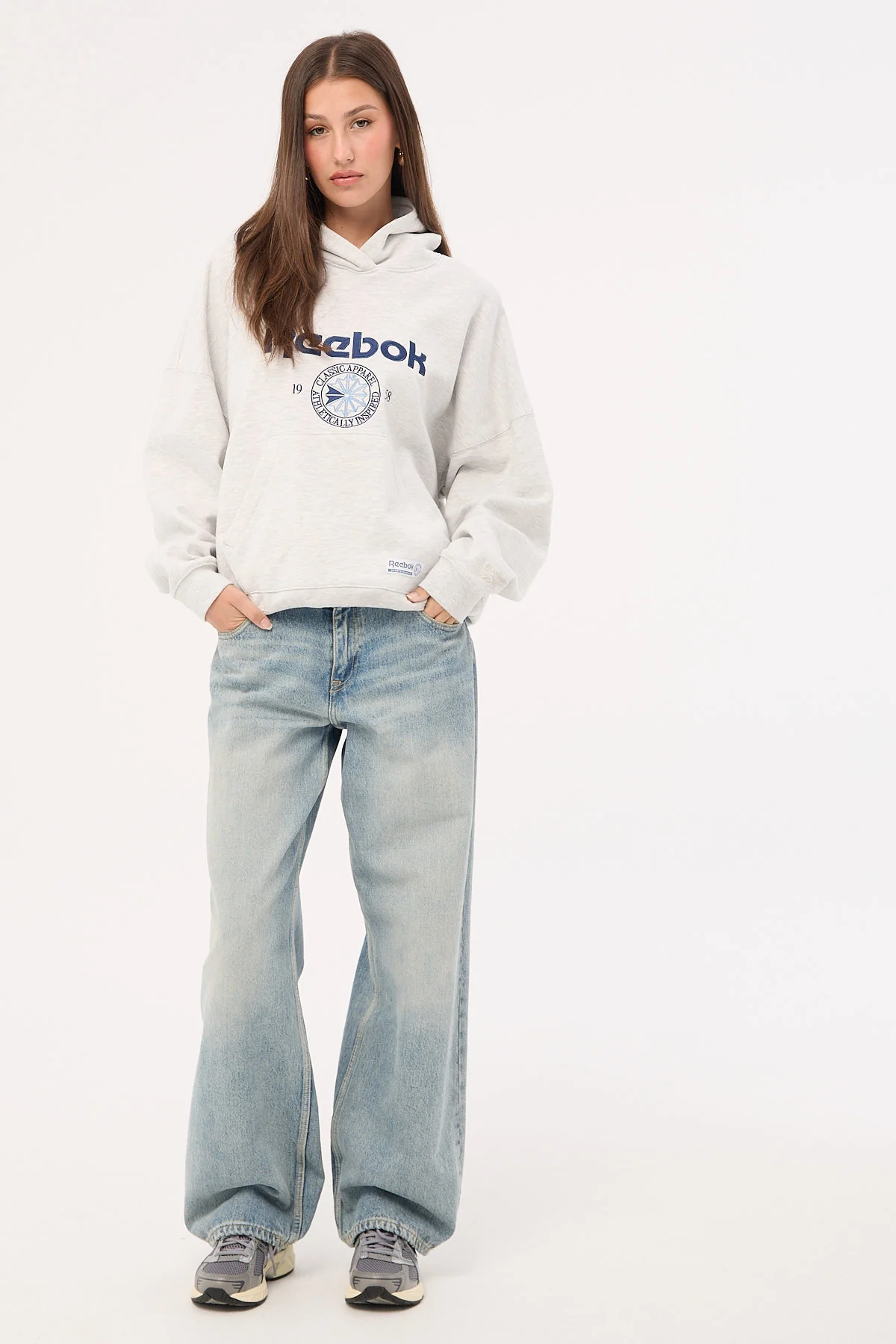 Reebok Reebok 1958 Hoodie Grey - Image 2
