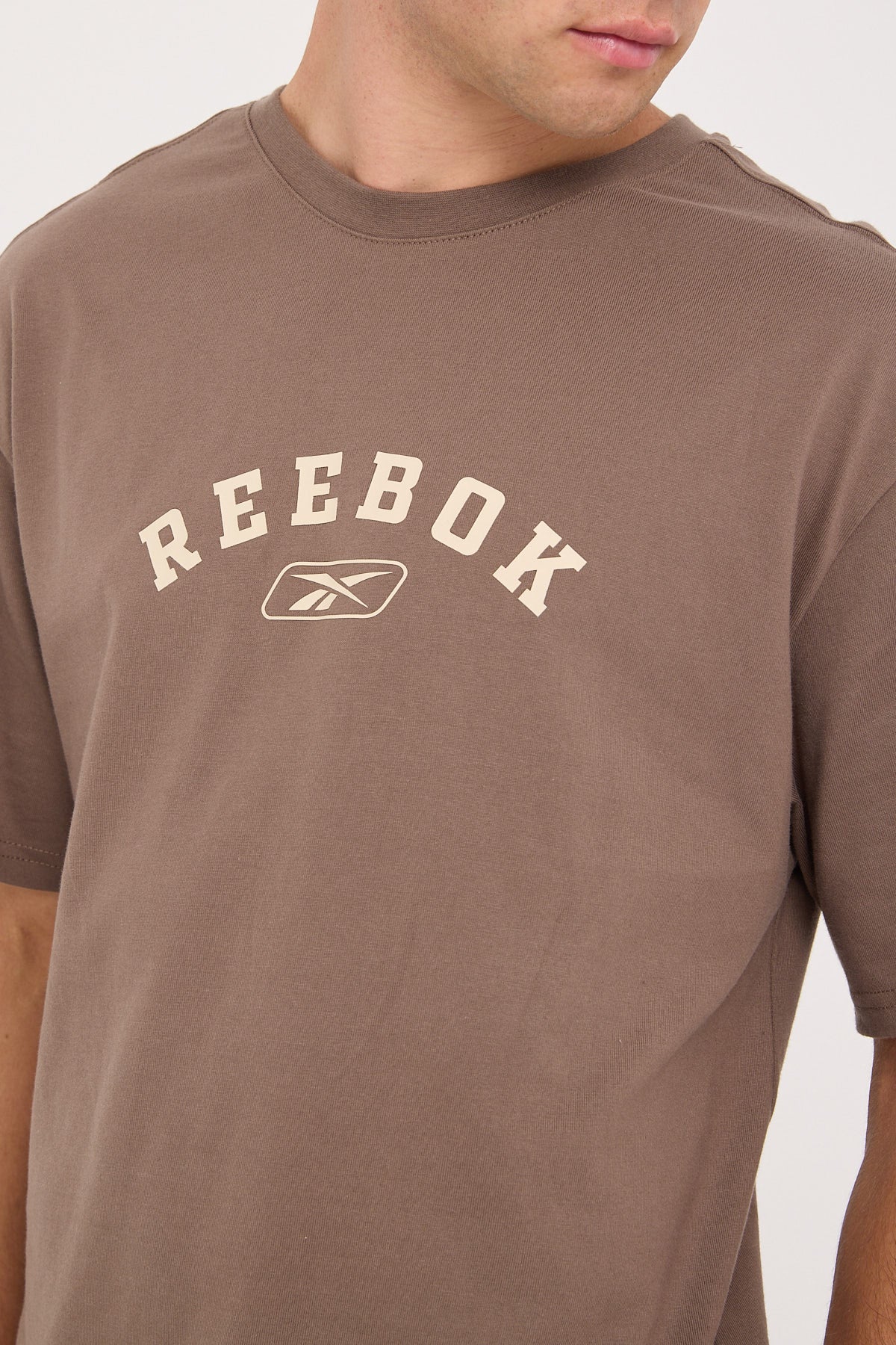 Reebok Reebok Classic Large Logo Tee Brown - Image 3