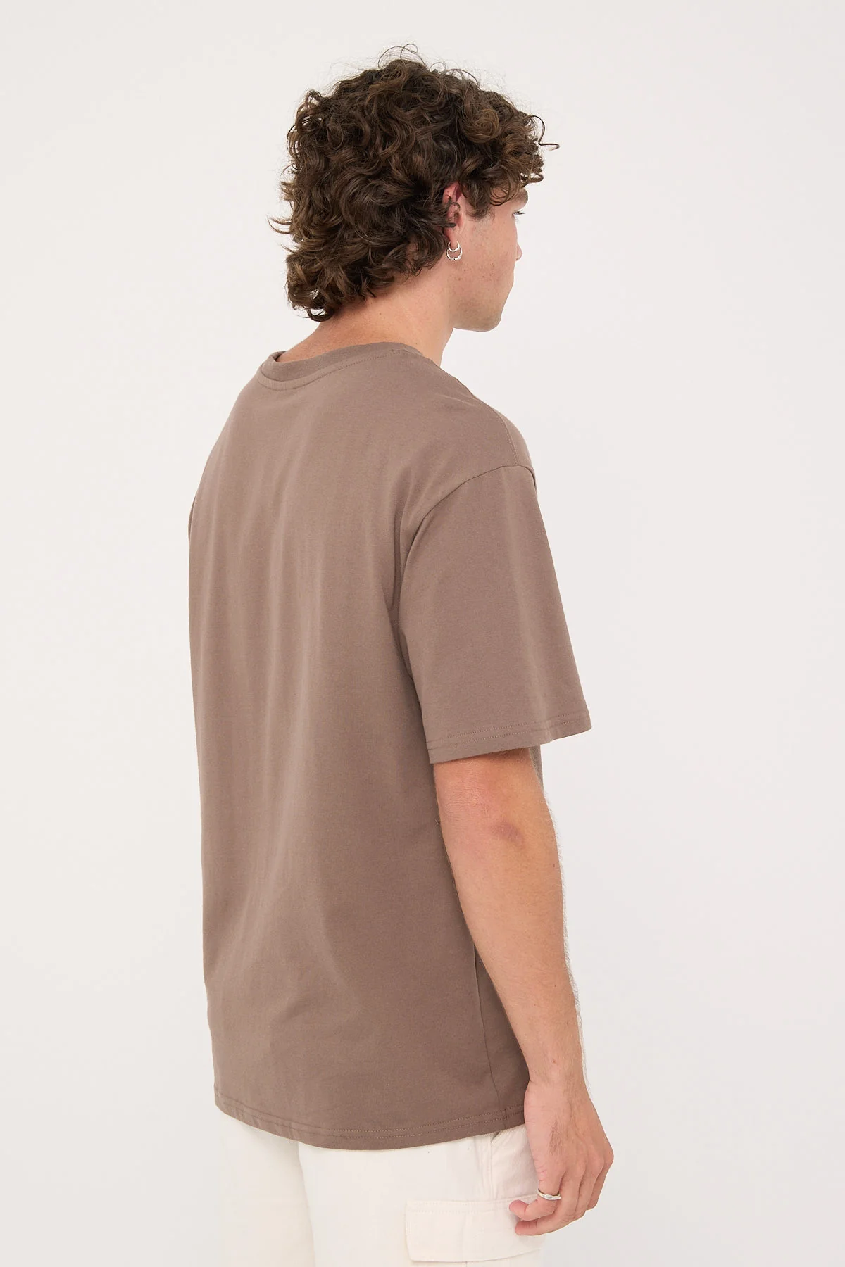 Reebok Reebok Classic Large Logo Tee Brown - Image 5