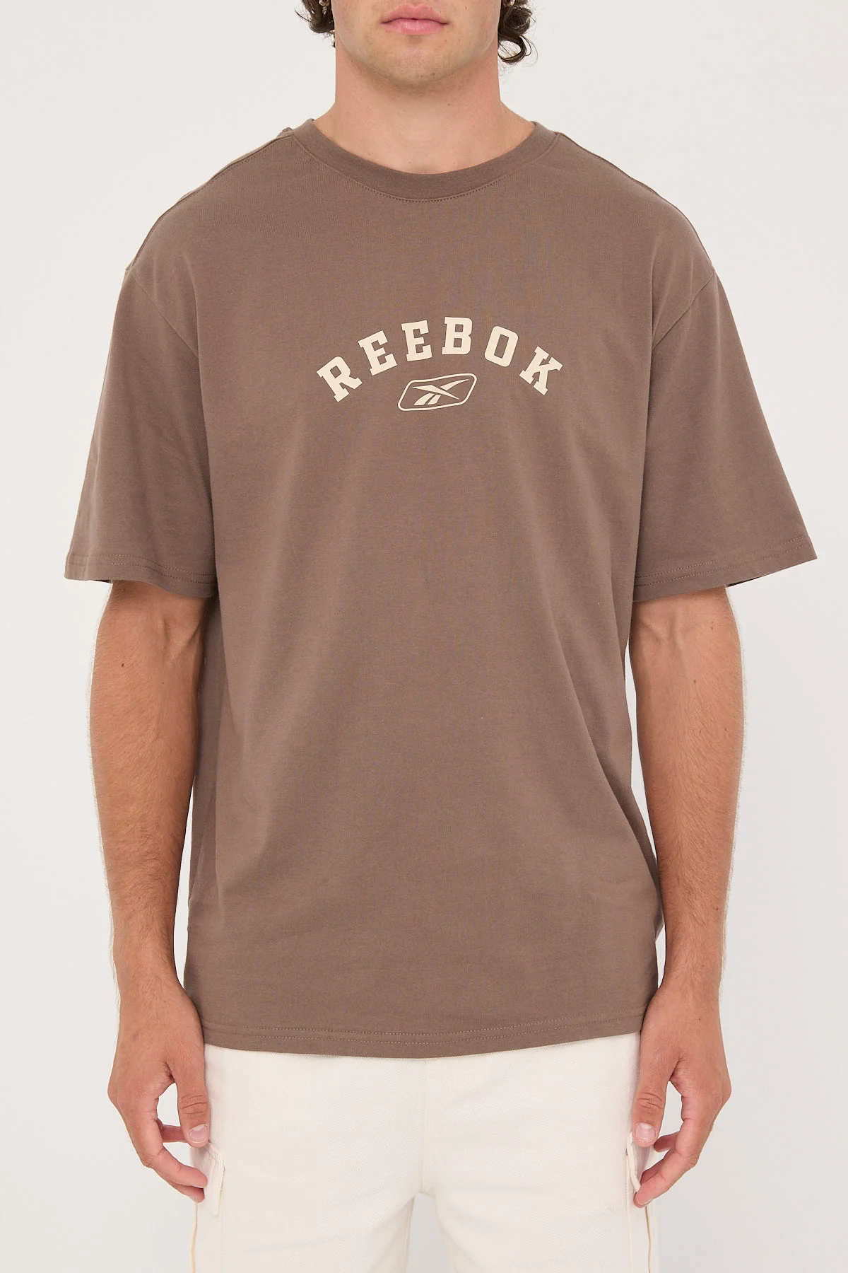 Reebok Reebok Classic Large Logo Tee Brown - Image 6
