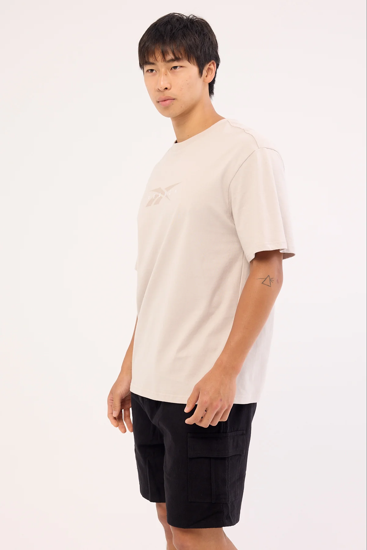 Reebok Reebok Embroidery Tee Taupe - Image 3