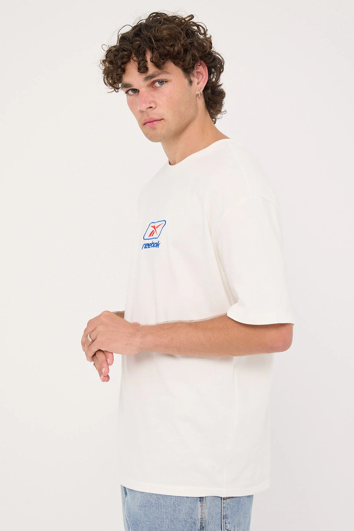 Reebok Reebok Logo Tee Chalk - Image 5
