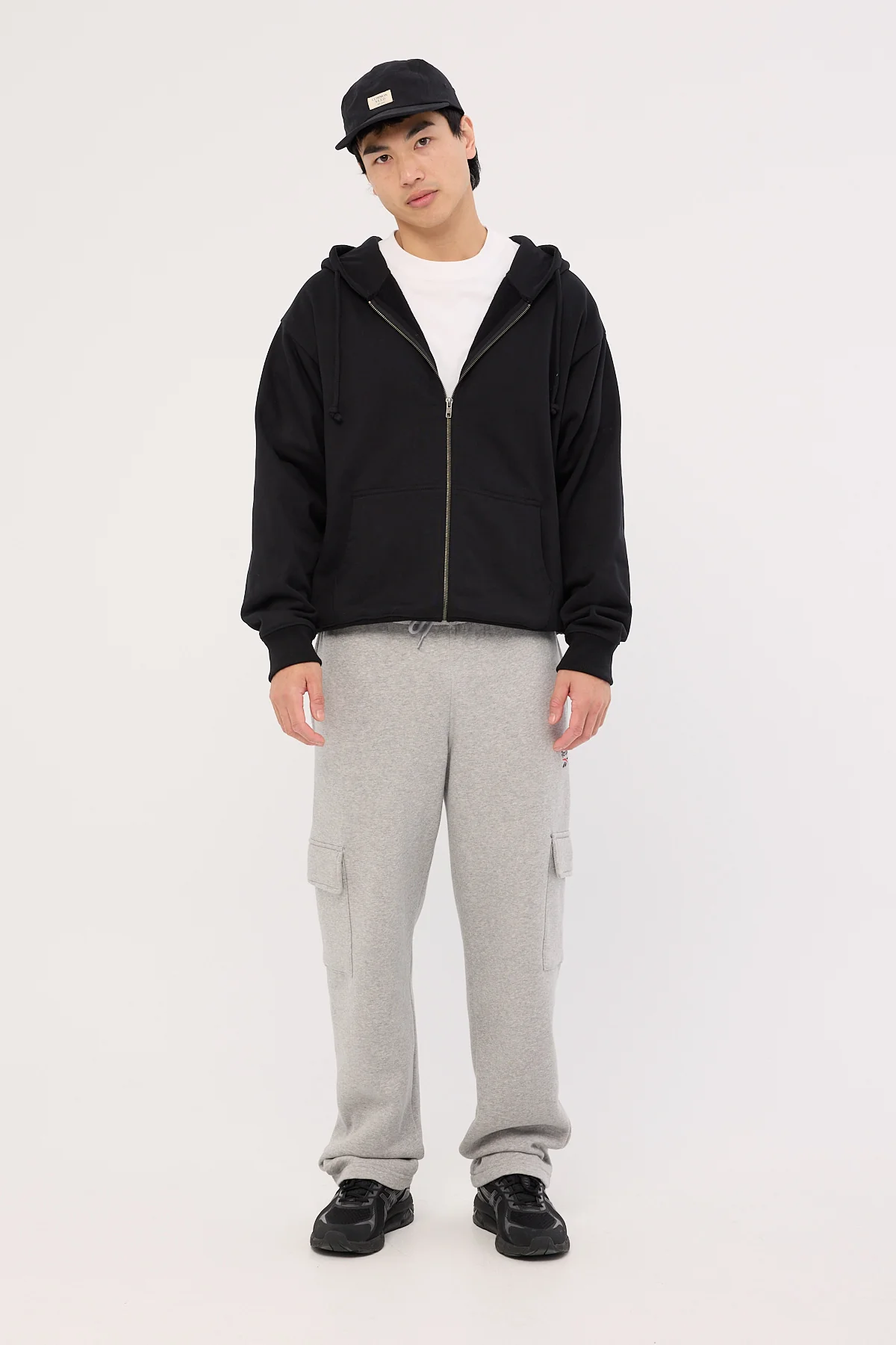 Reebok Ri Sl Oh Cargo Pant Mgrey Heather/Vector Red