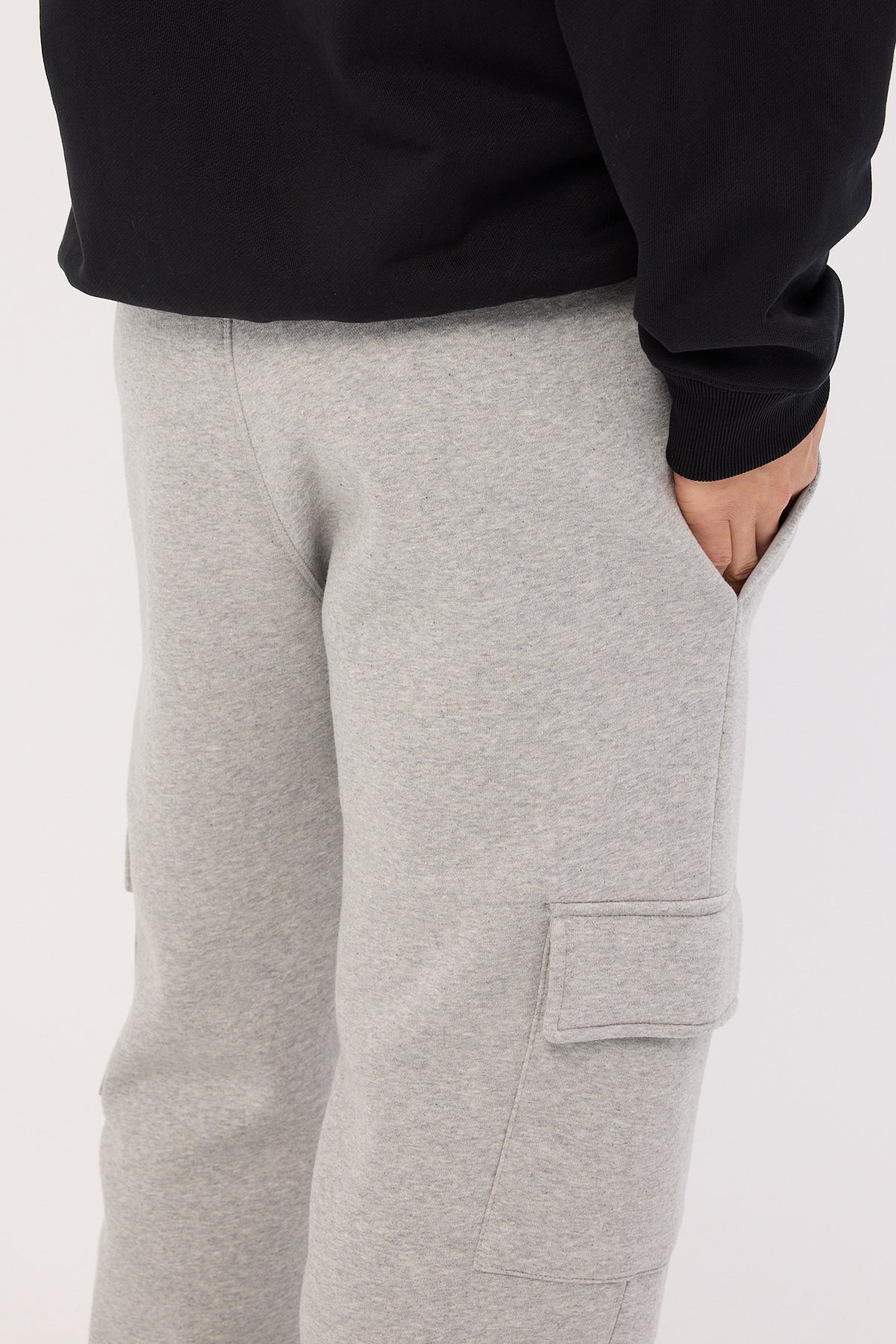 Reebok Ri Sl Oh Cargo Pant Mgrey Heather/Vector Red - Image 7