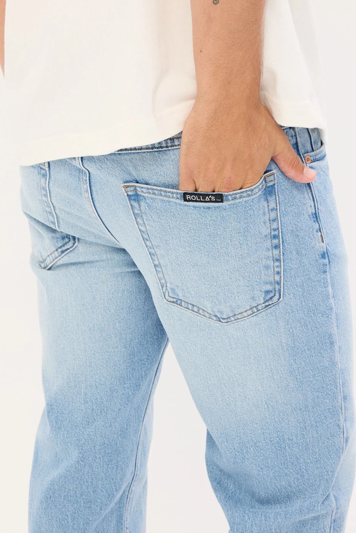 Rolla's Bronco Jean Stone Blue - Image 6