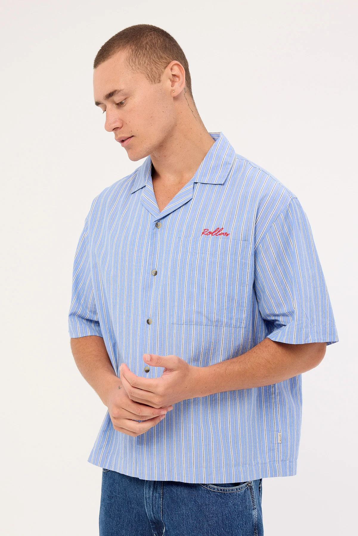 Rolla's Rollas Auto Shirt Bowler Blue - Image 6