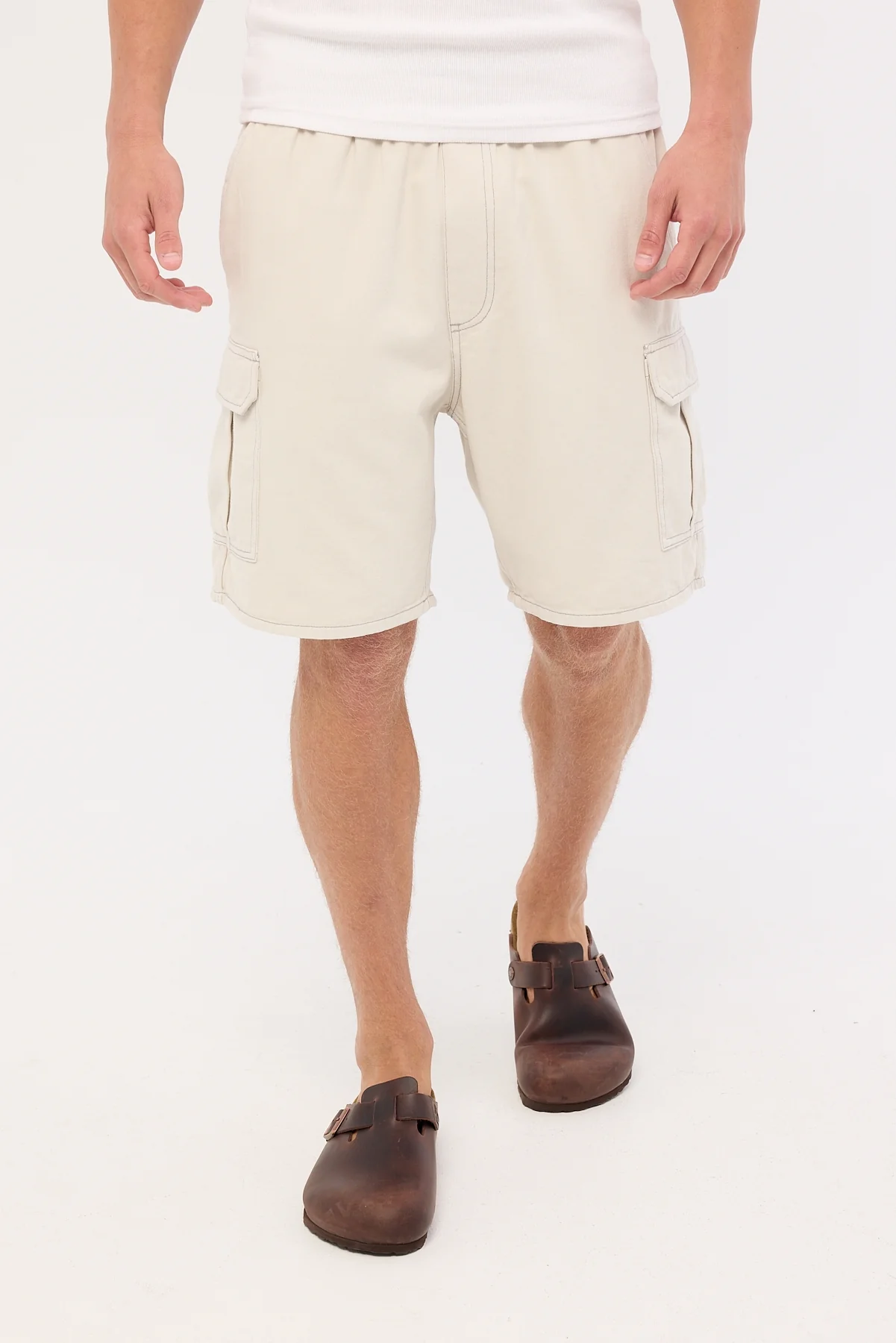 Rolla's Tradie Cargo Short Off White - Image 2