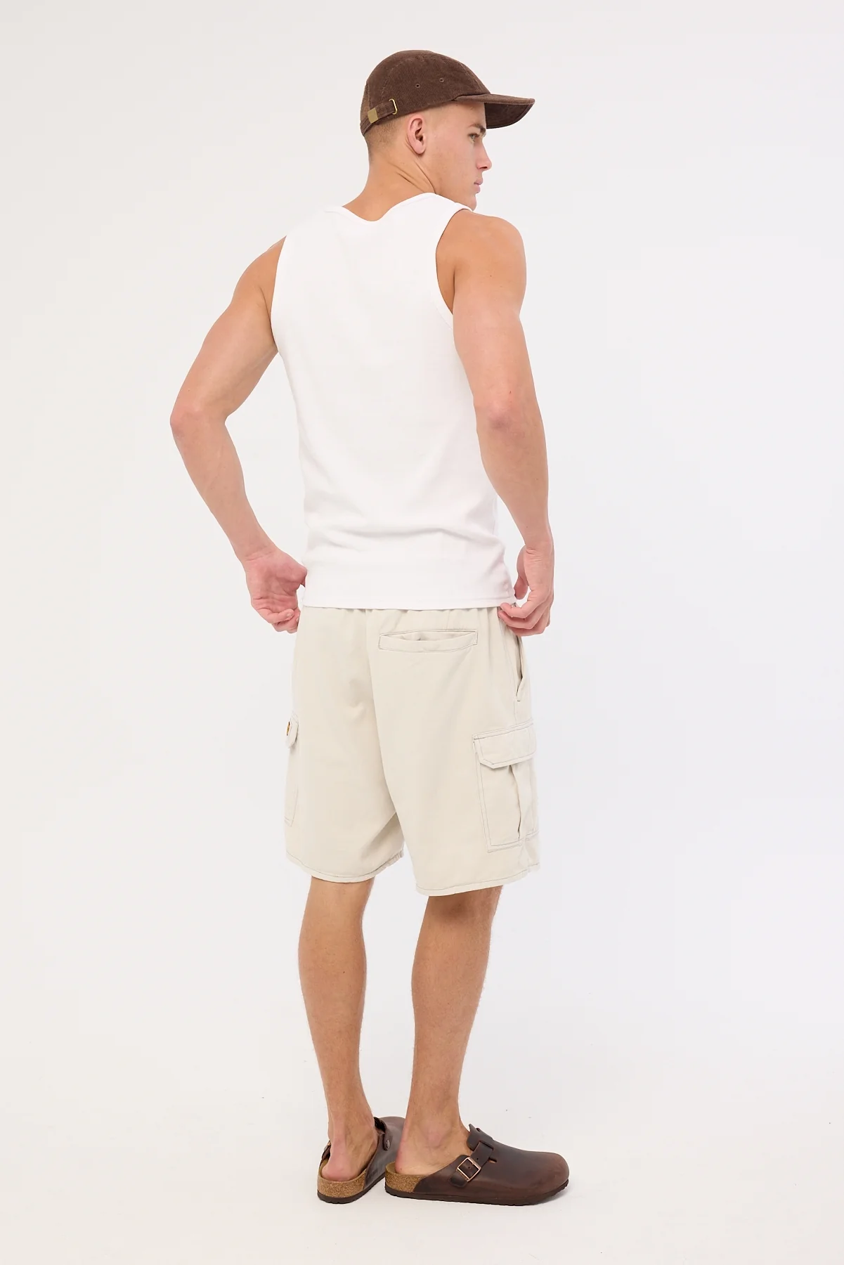 Rolla's Tradie Cargo Short Off White - Image 5