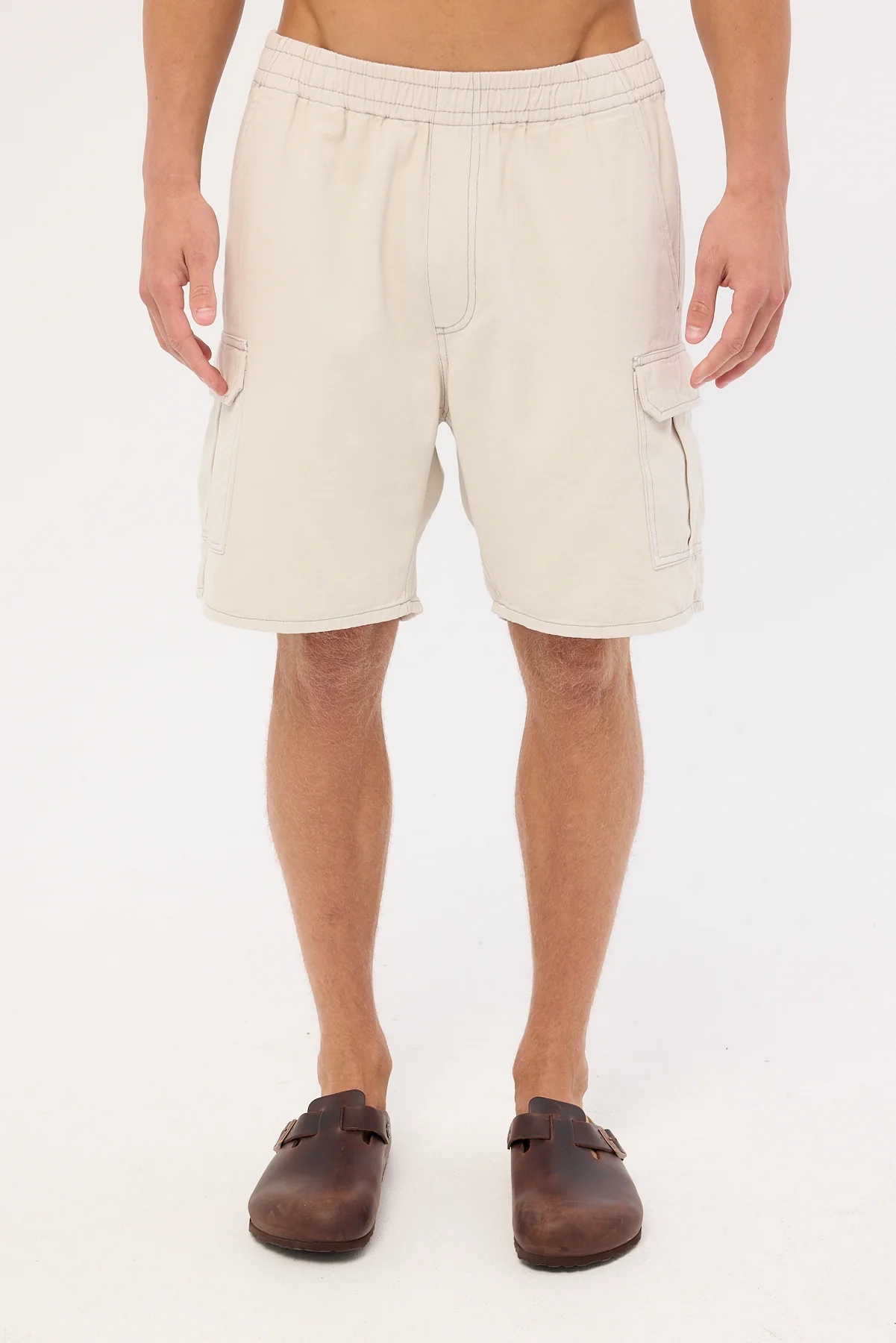 Rolla's Tradie Cargo Short Off White - Image 7
