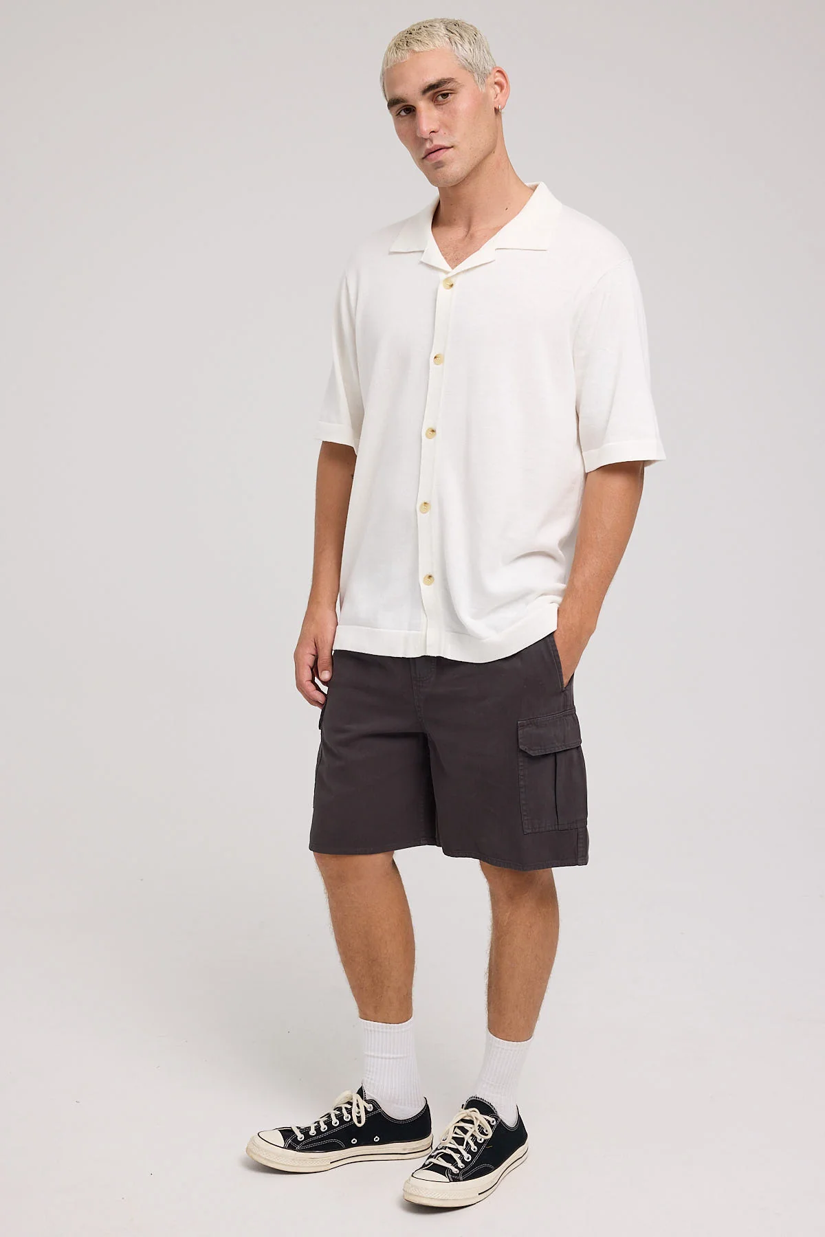 Rolla's Tradie Cargo Short Sulphur Black Sulphur Black - Image 3