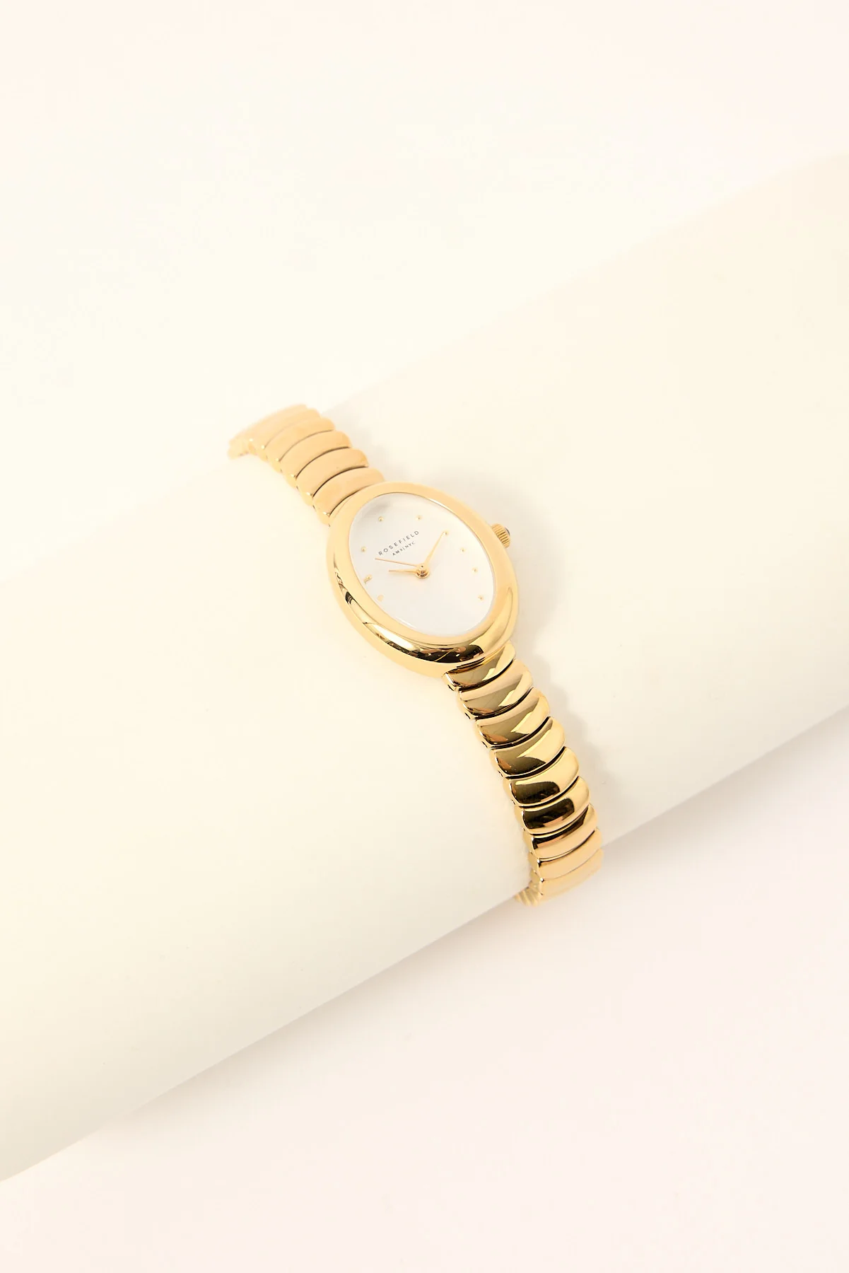 Rosefield Ovale White Matte SS Gold Gold
