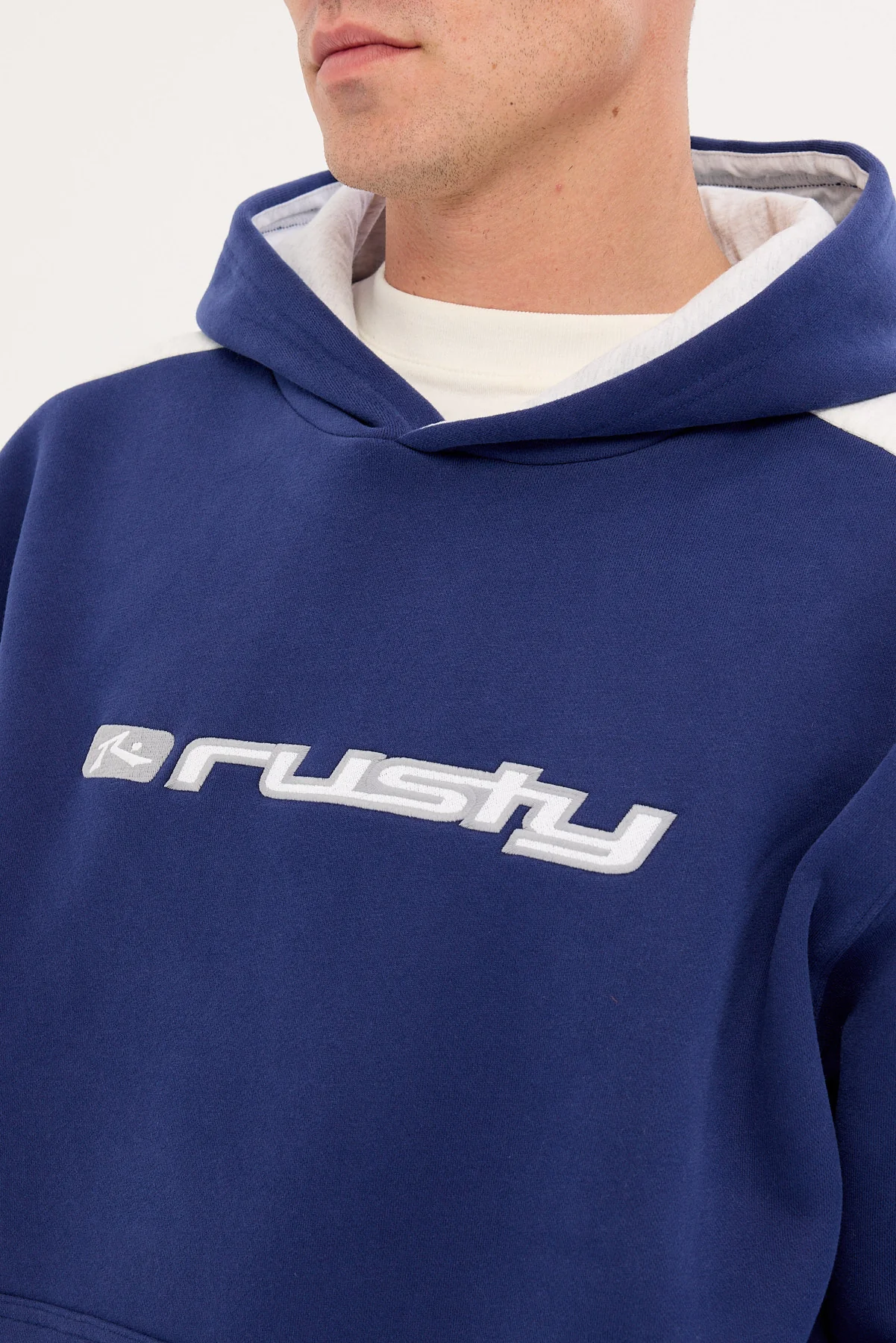 Rusty 2K Sing 2.0 Hooded Fleece Dark Blue - Image 3