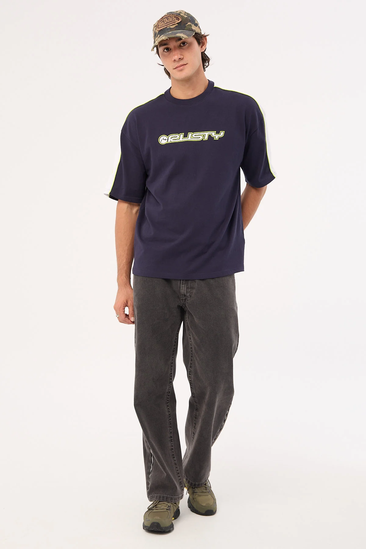 Rusty Alonso 2.0 Heavy Short Sleeve Tee Navy - Image 2