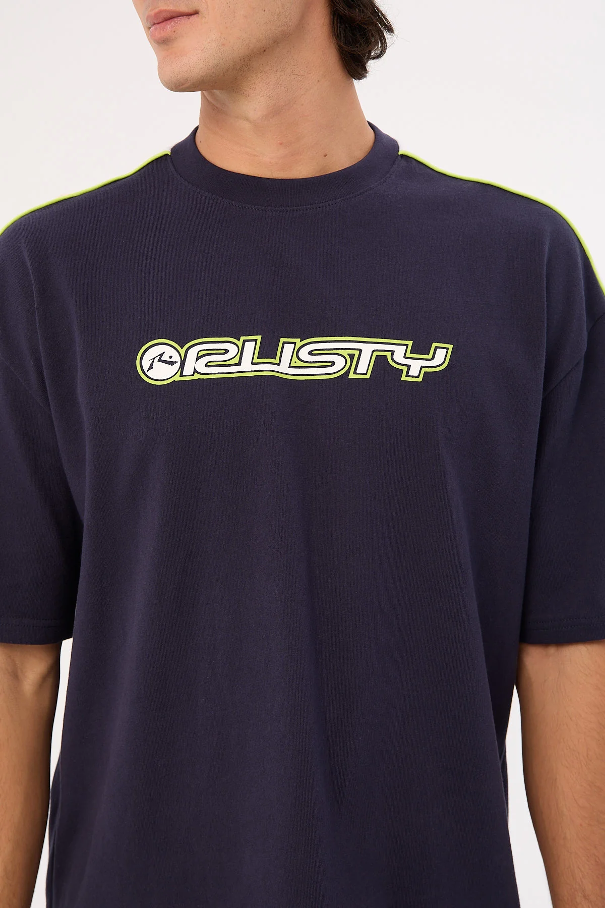 Rusty Alonso 2.0 Heavy Short Sleeve Tee Navy - Image 5