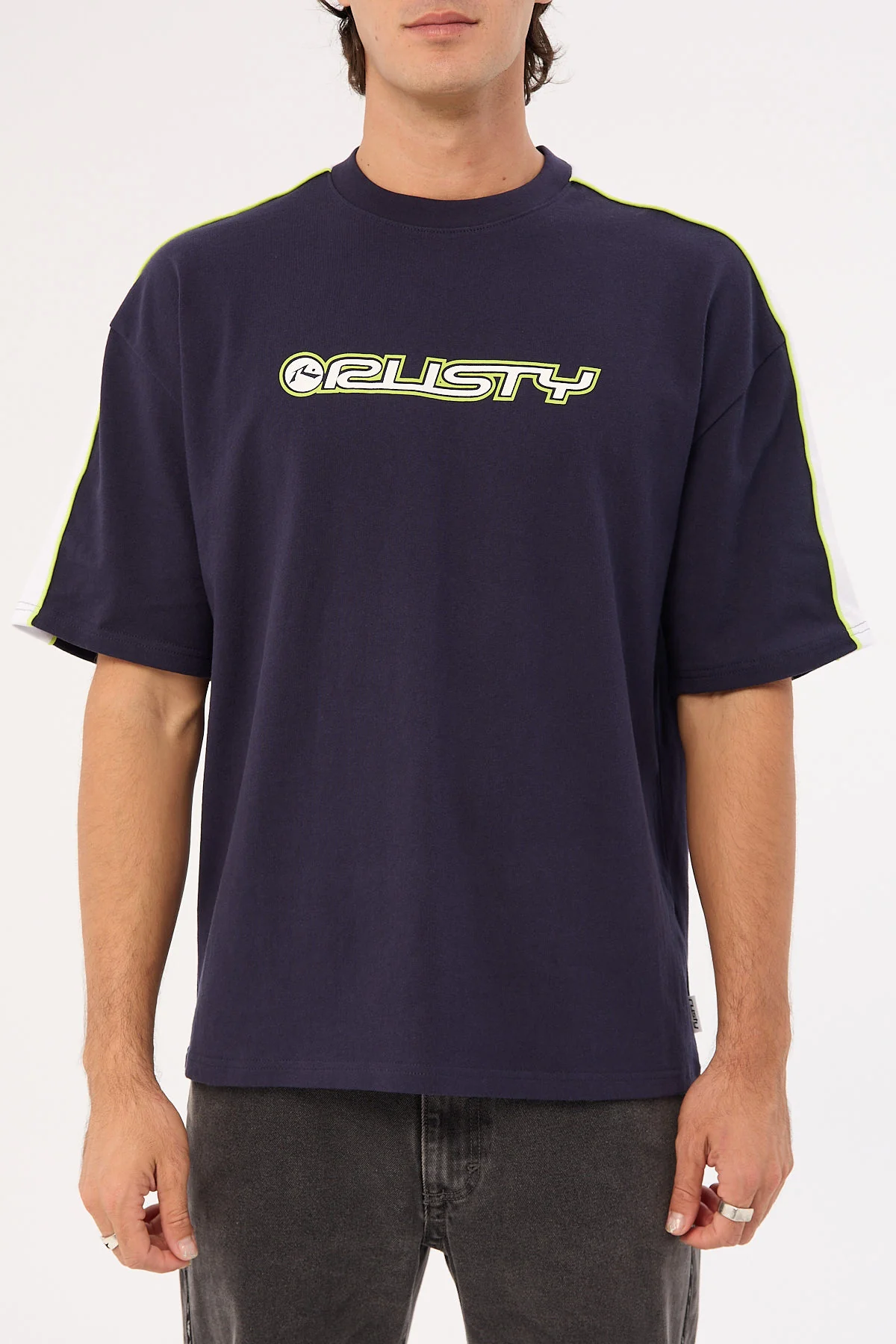 Rusty Alonso 2.0 Heavy Short Sleeve Tee Navy - Image 7