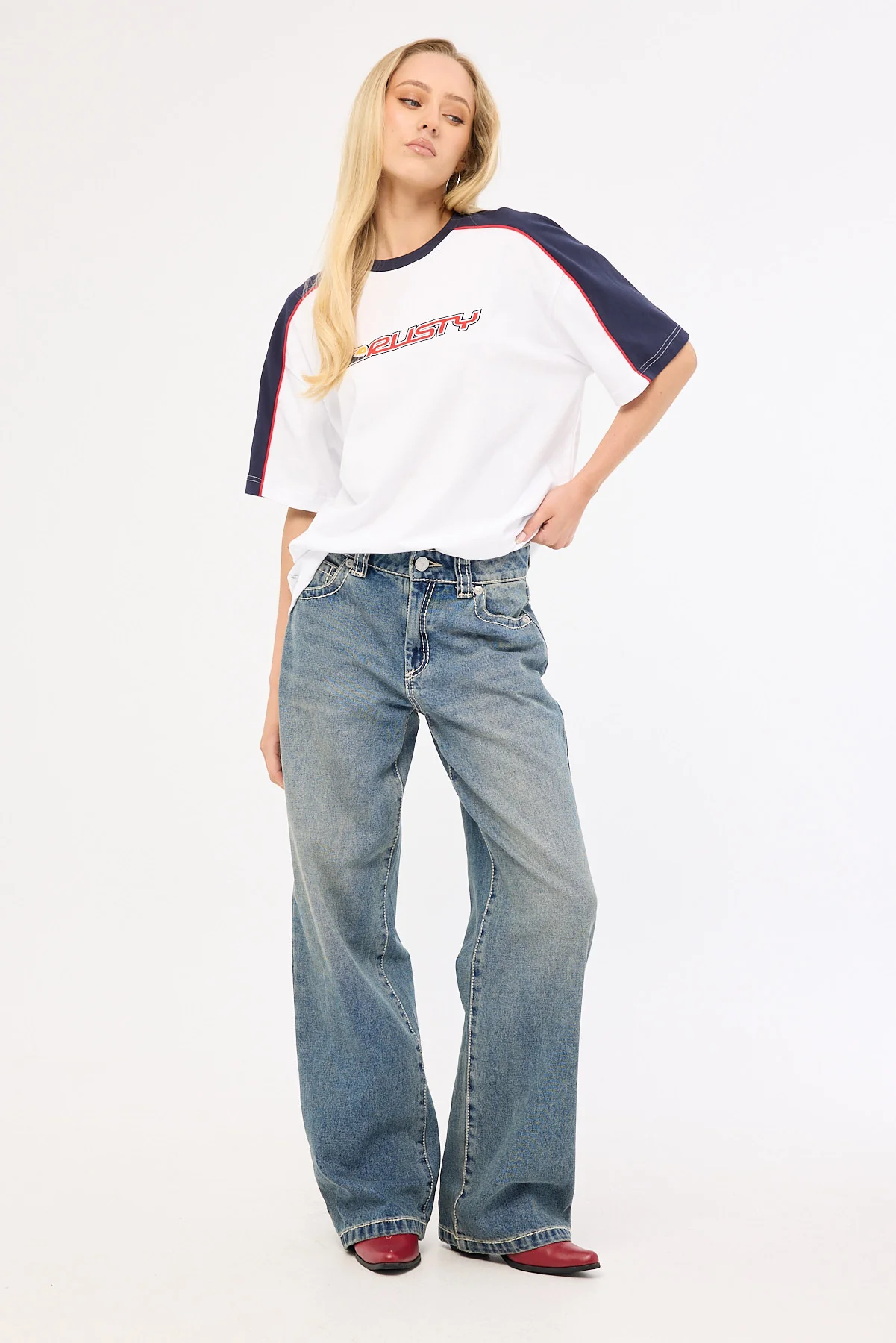 Rusty Archived Shooter Oversize Tee White - Image 2